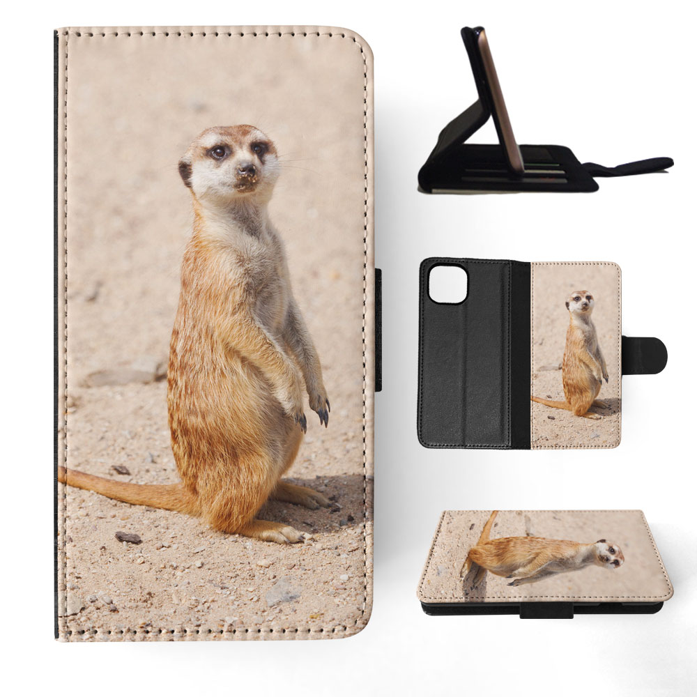 FLIP CASE FOR APPLE IPHONE|CUTE ANIMAL MEERKAT #1 - Picture 56 of 193