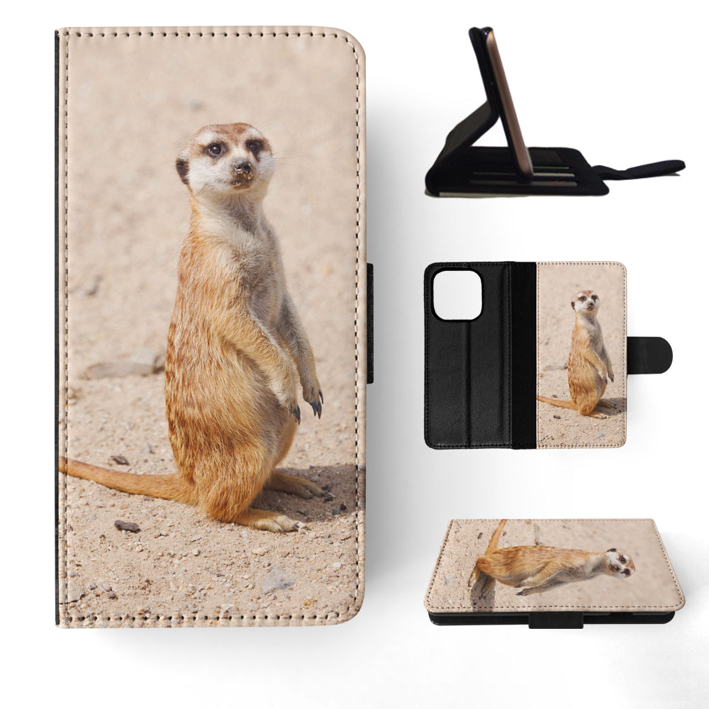 FLIP CASE FOR APPLE IPHONE|CUTE ANIMAL MEERKAT #1 - Picture 51 of 193
