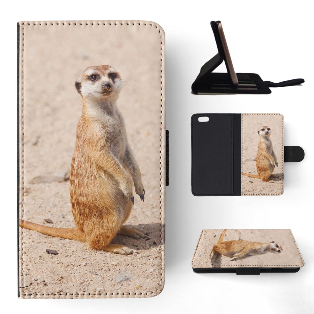 FLIP CASE FOR APPLE IPHONE|CUTE ANIMAL MEERKAT #1 - Picture 159 of 193