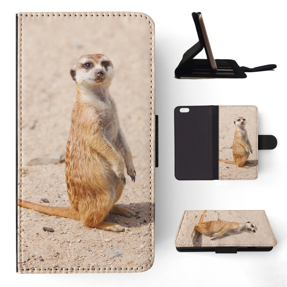 FLIP CASE FOR APPLE IPHONE|CUTE ANIMAL MEERKAT #1 - Picture 149 of 193