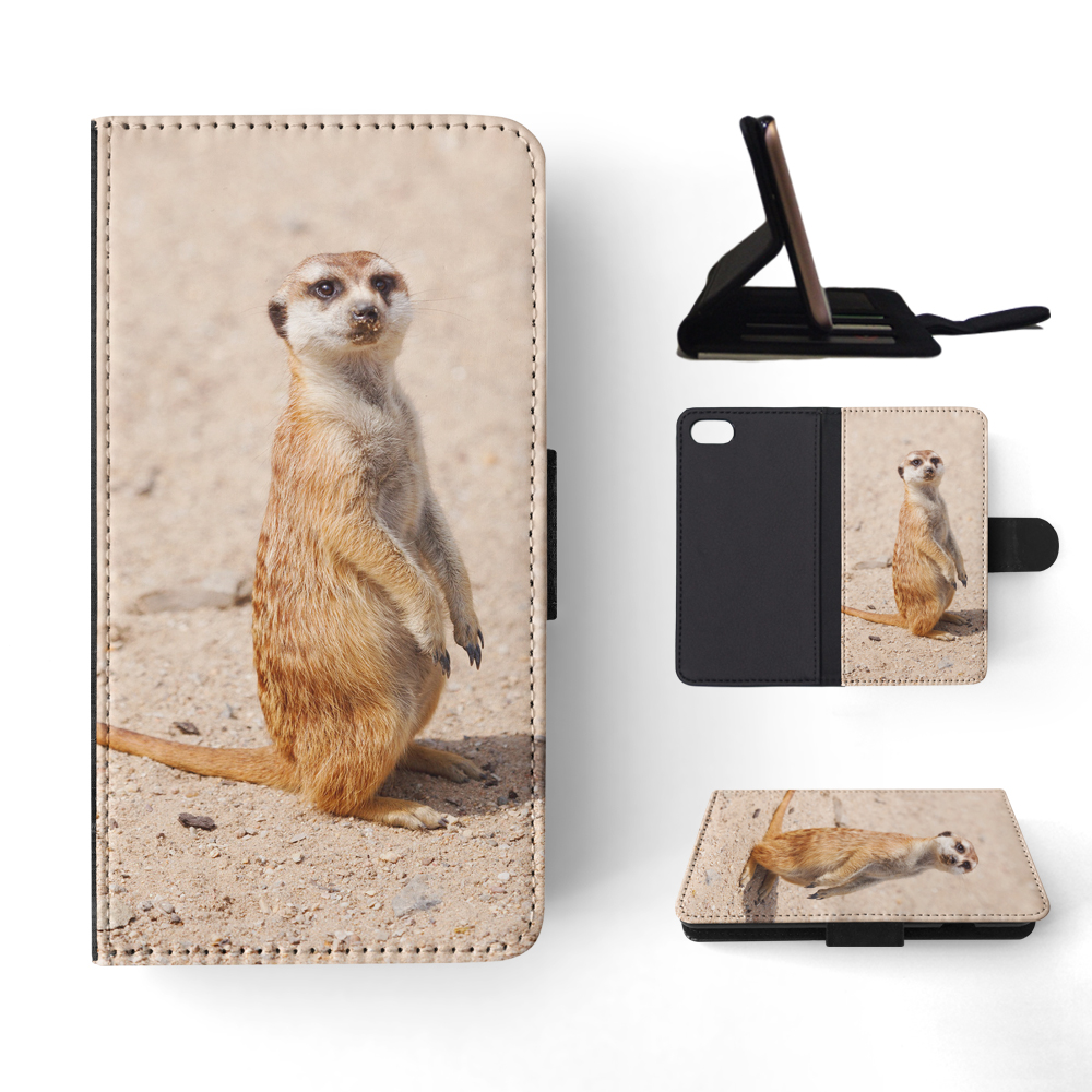 FLIP CASE FOR APPLE IPHONE|CUTE ANIMAL MEERKAT #1 - Picture 134 of 193