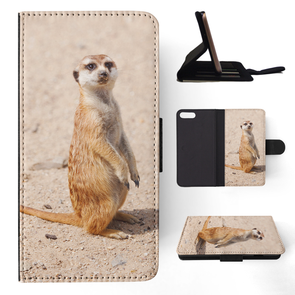 FLIP CASE FOR APPLE IPHONE|CUTE ANIMAL MEERKAT #1 - Picture 129 of 193
