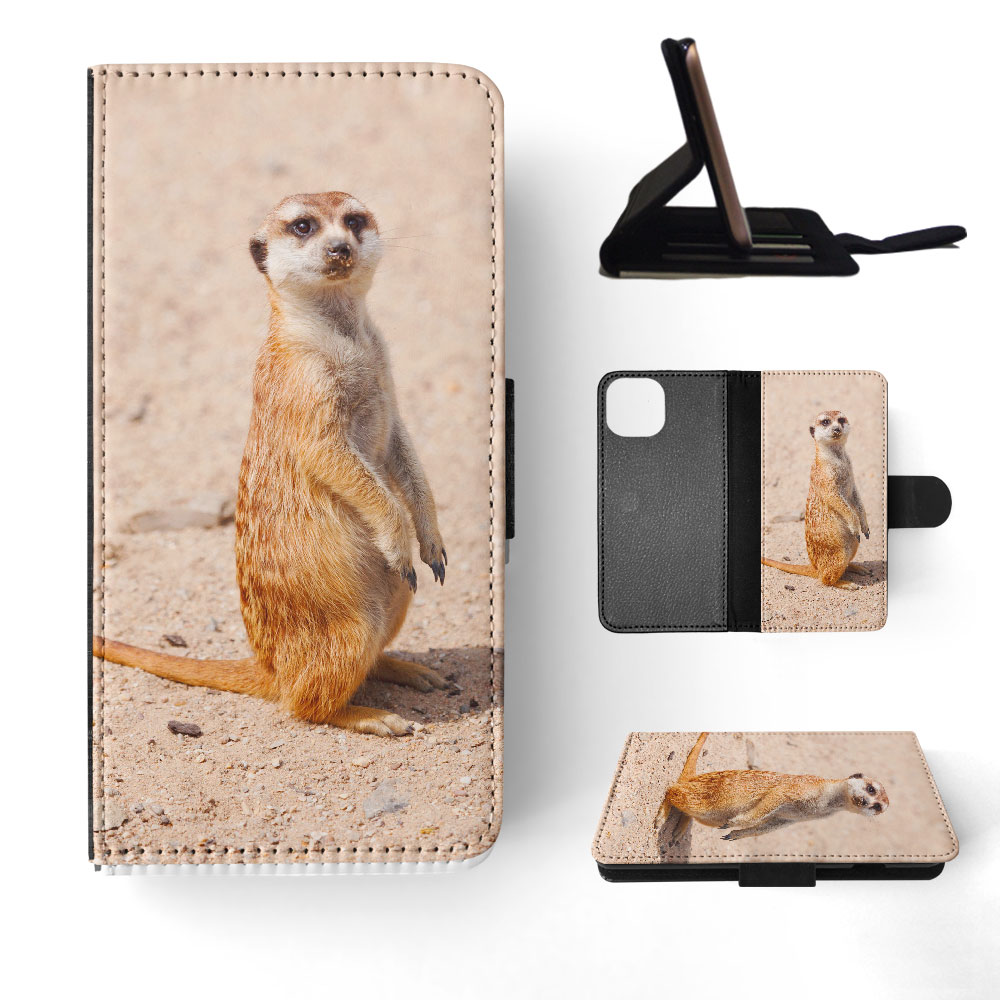 FLIP CASE FOR APPLE IPHONE|CUTE ANIMAL MEERKAT #1 - Picture 41 of 193