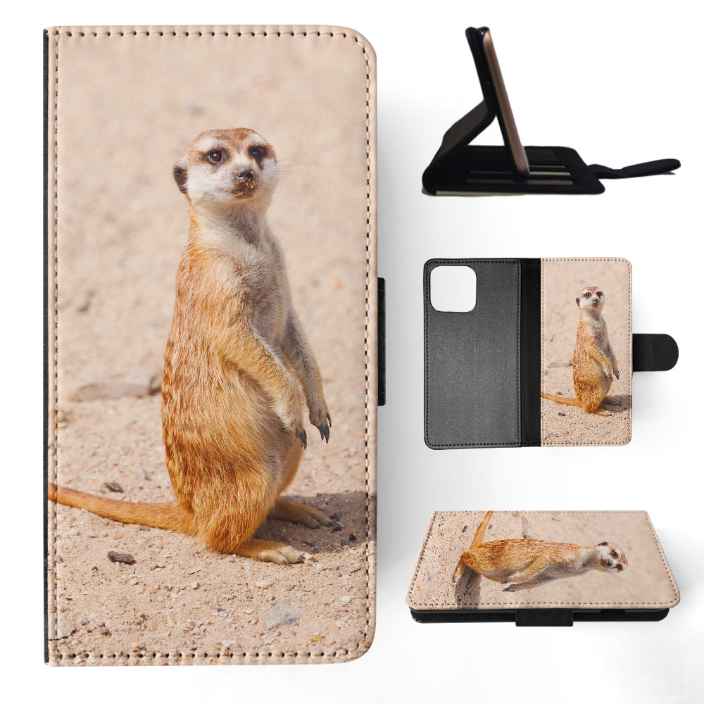 FLIP CASE FOR APPLE IPHONE|CUTE ANIMAL MEERKAT #1 - Picture 26 of 193