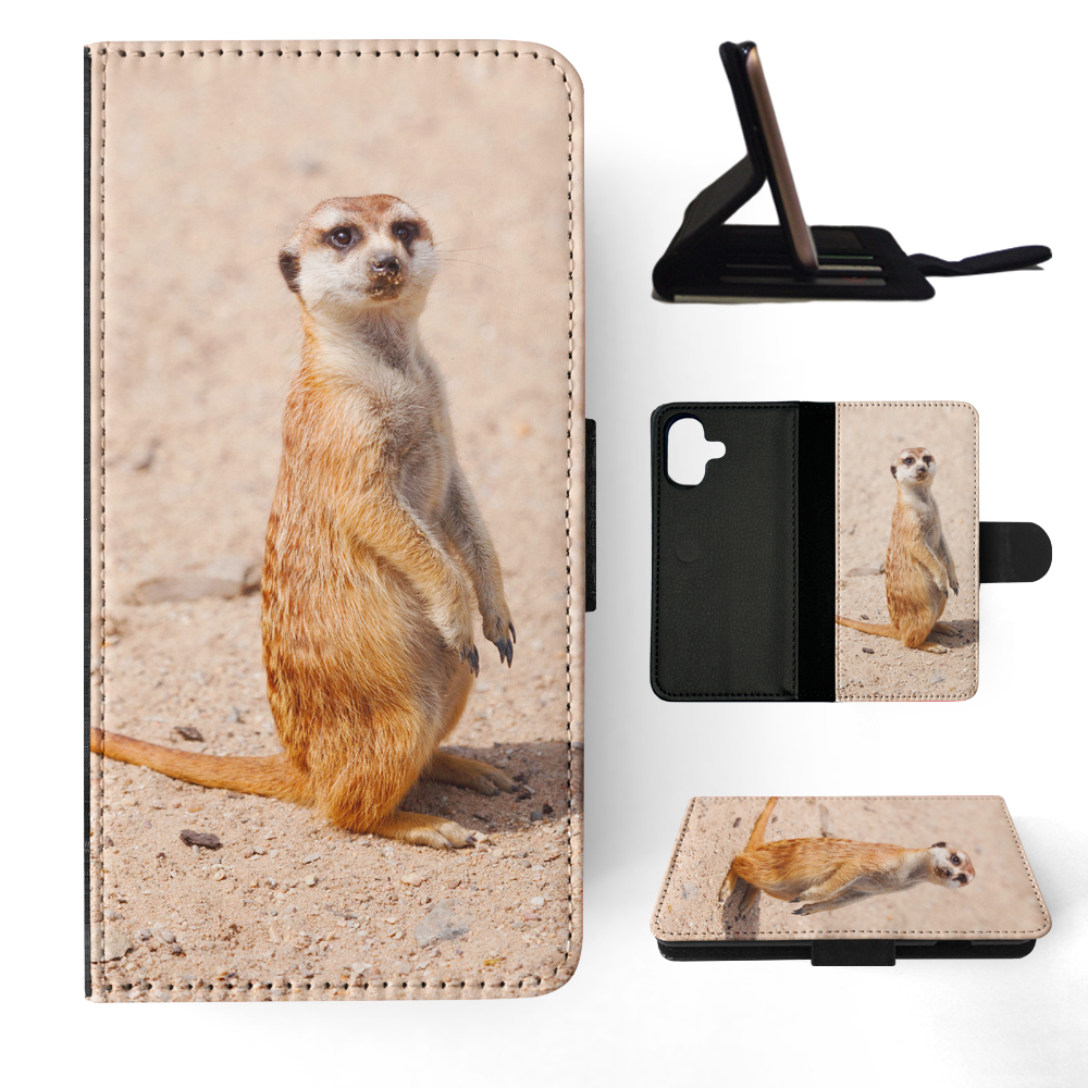 FLIP CASE FOR APPLE IPHONE|CUTE ANIMAL MEERKAT #1 - Picture 21 of 193