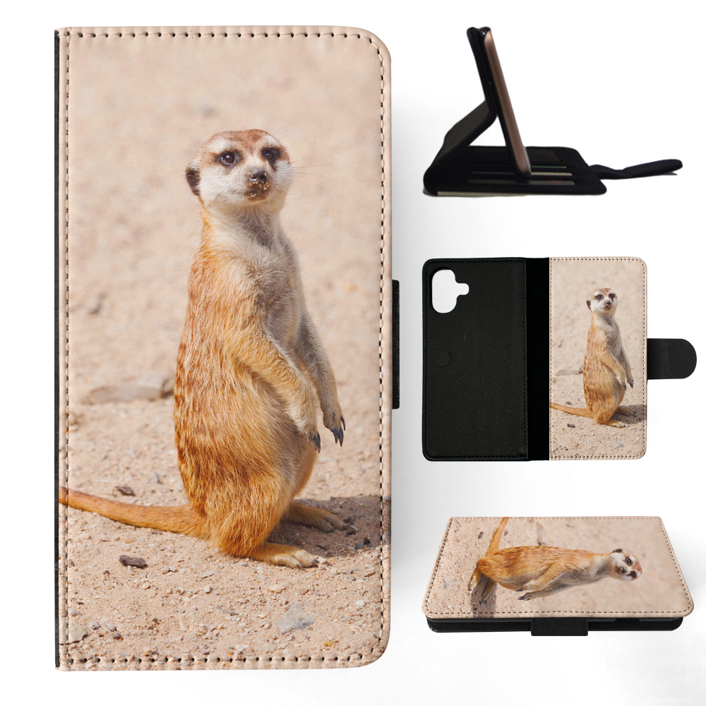 FLIP CASE FOR APPLE IPHONE|CUTE ANIMAL MEERKAT #1 - Picture 16 of 193