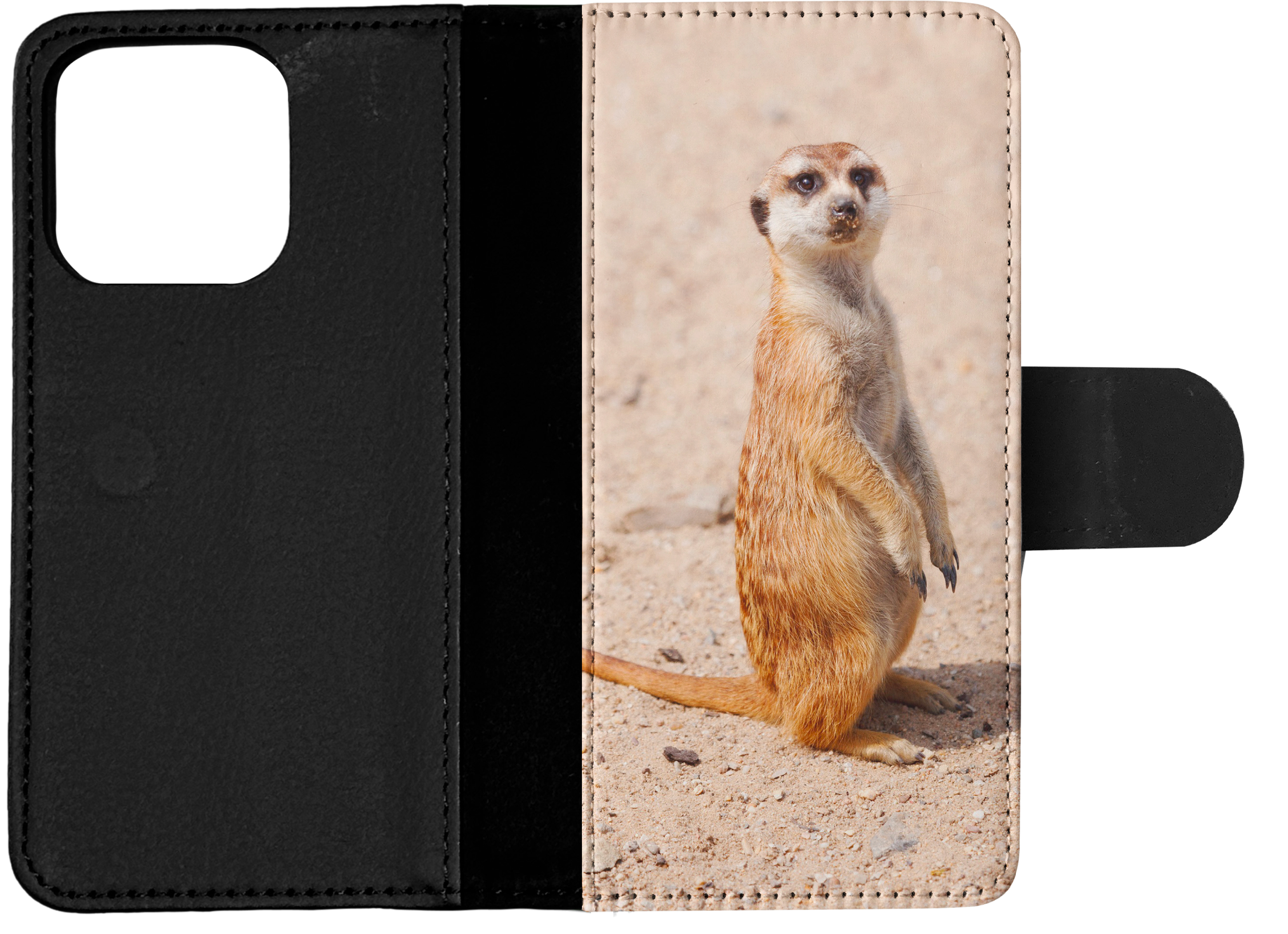 FLIP CASE FOR APPLE IPHONE|CUTE ANIMAL MEERKAT #1 - Picture 14 of 193