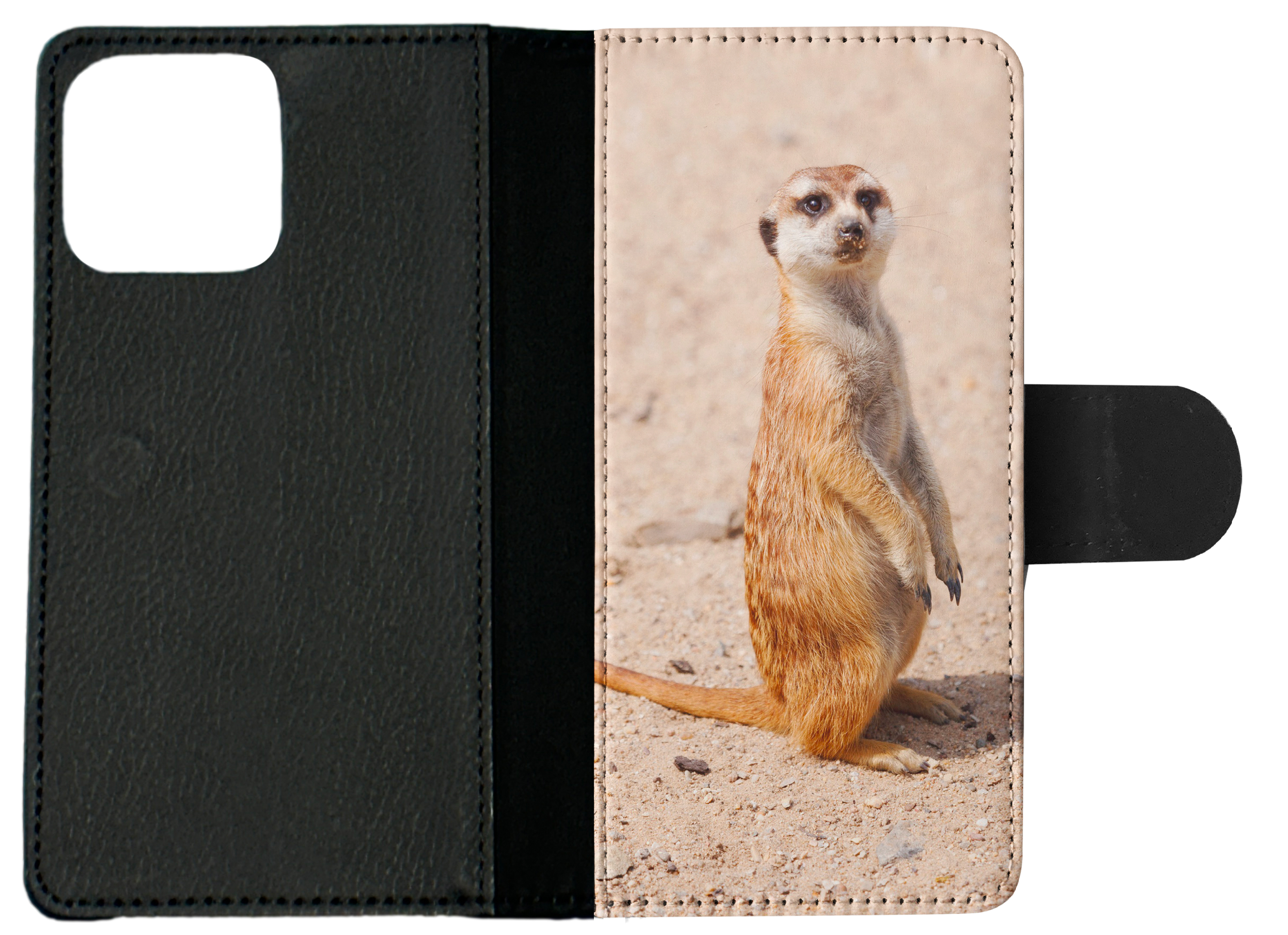 FLIP CASE FOR APPLE IPHONE|CUTE ANIMAL MEERKAT #1 - Picture 9 of 193
