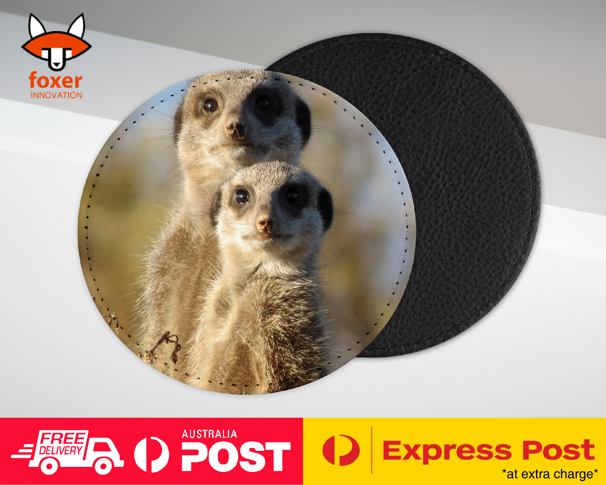 COASTER COFFEE DRINKING MAT|CUTE ANIMAL MEERKAT #2