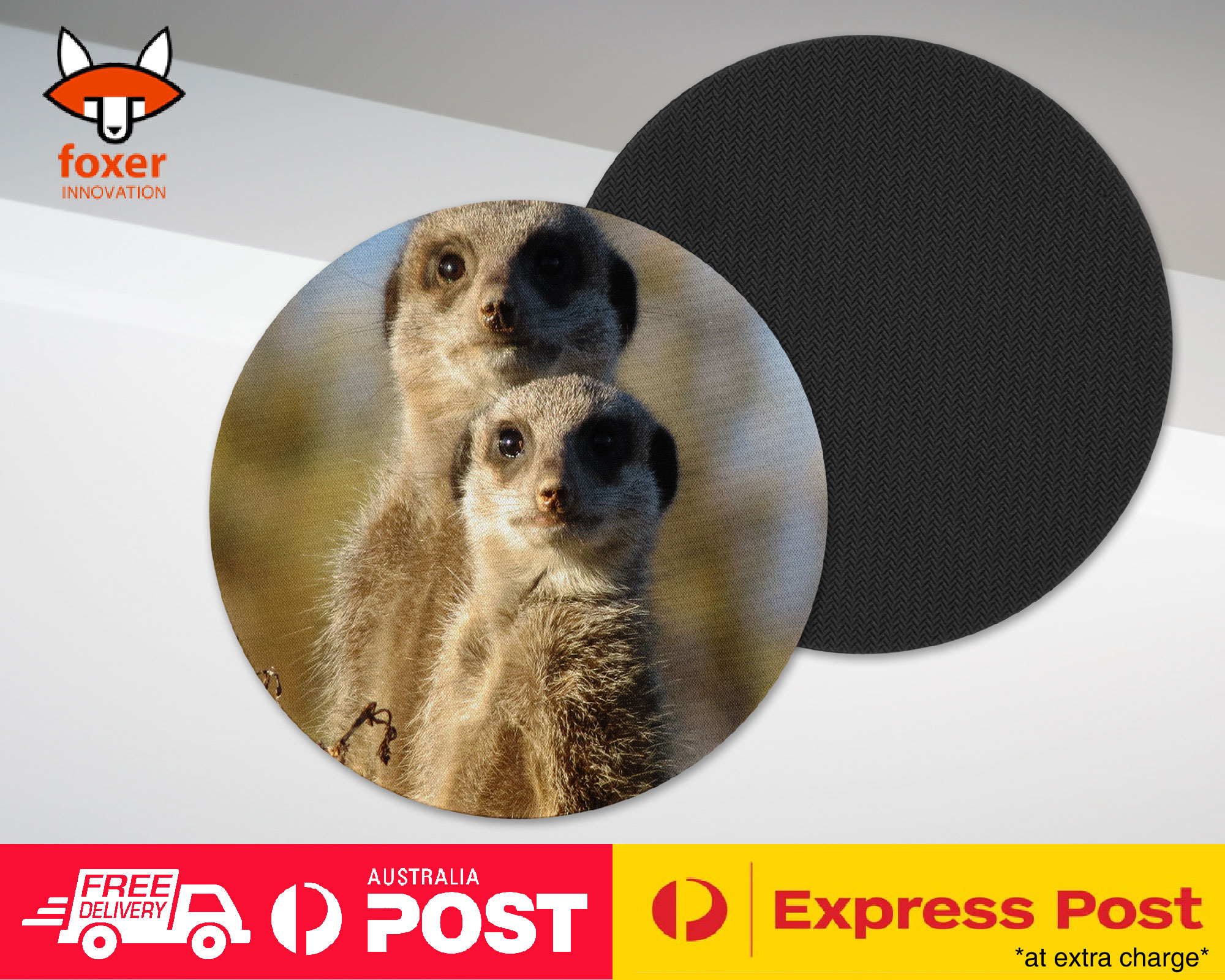 COASTER COFFEE DRINKING MAT|CUTE ANIMAL MEERKAT #2