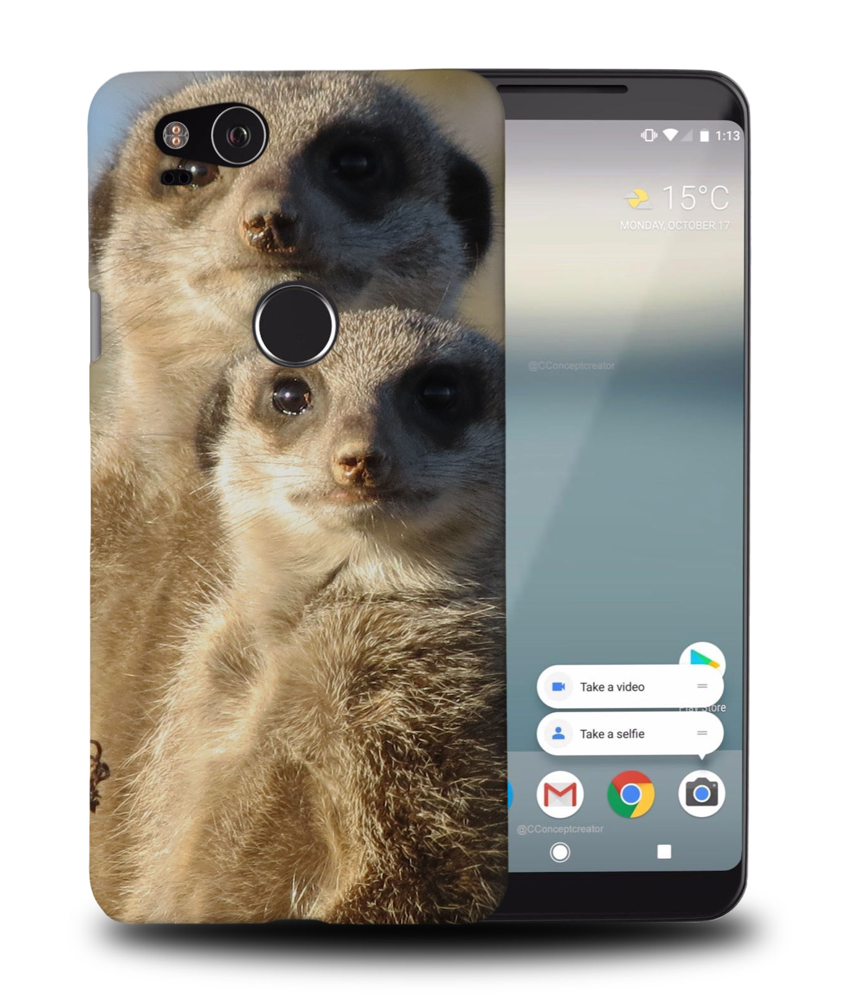 CASE COVER FOR GOOGLE PIXEL|CUTE ANIMAL MEERKAT #2 - 第 9/11 張圖片