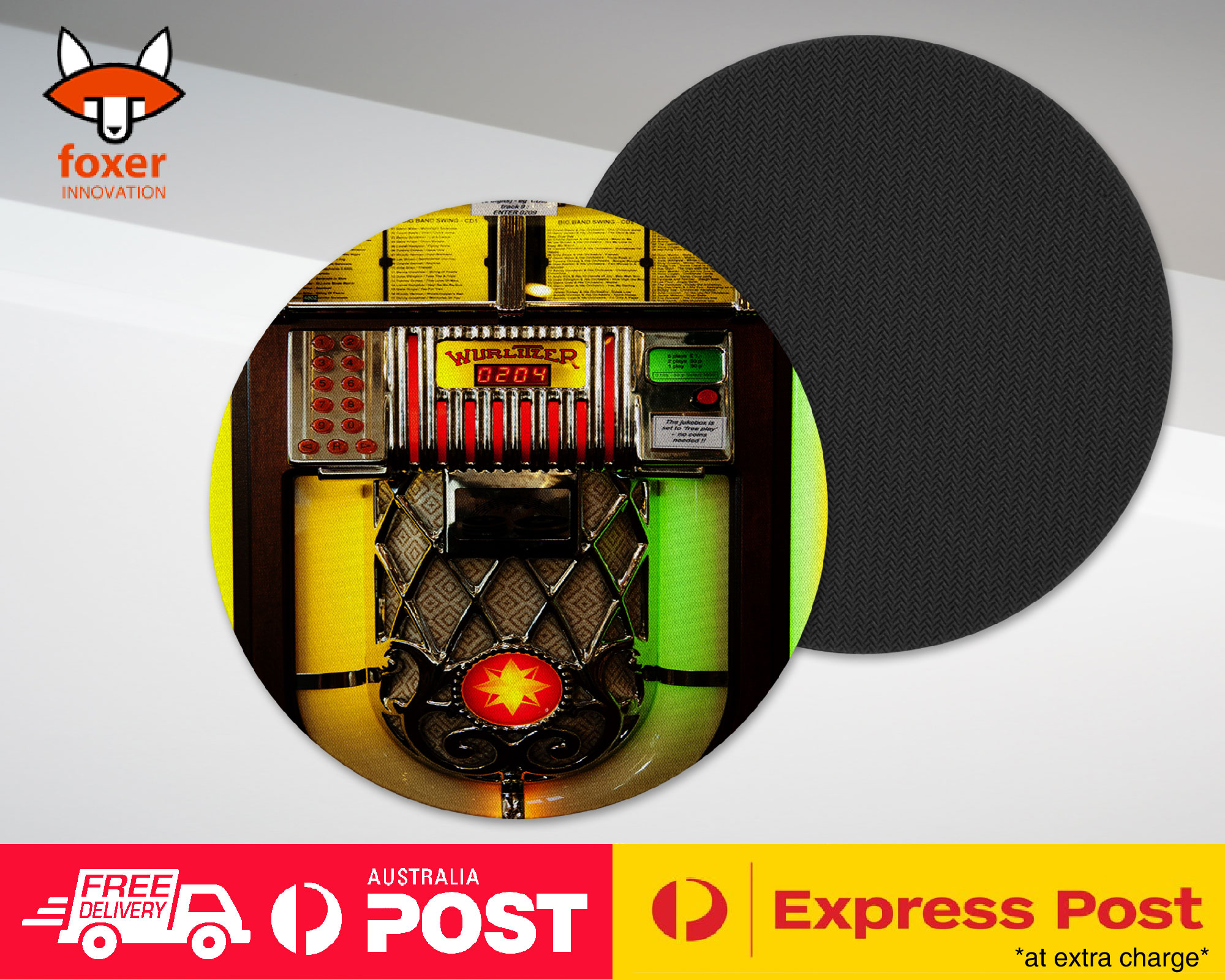 COASTER COFFEE DRINKING MAT|CLASSIC MUSIC JUKEBOX