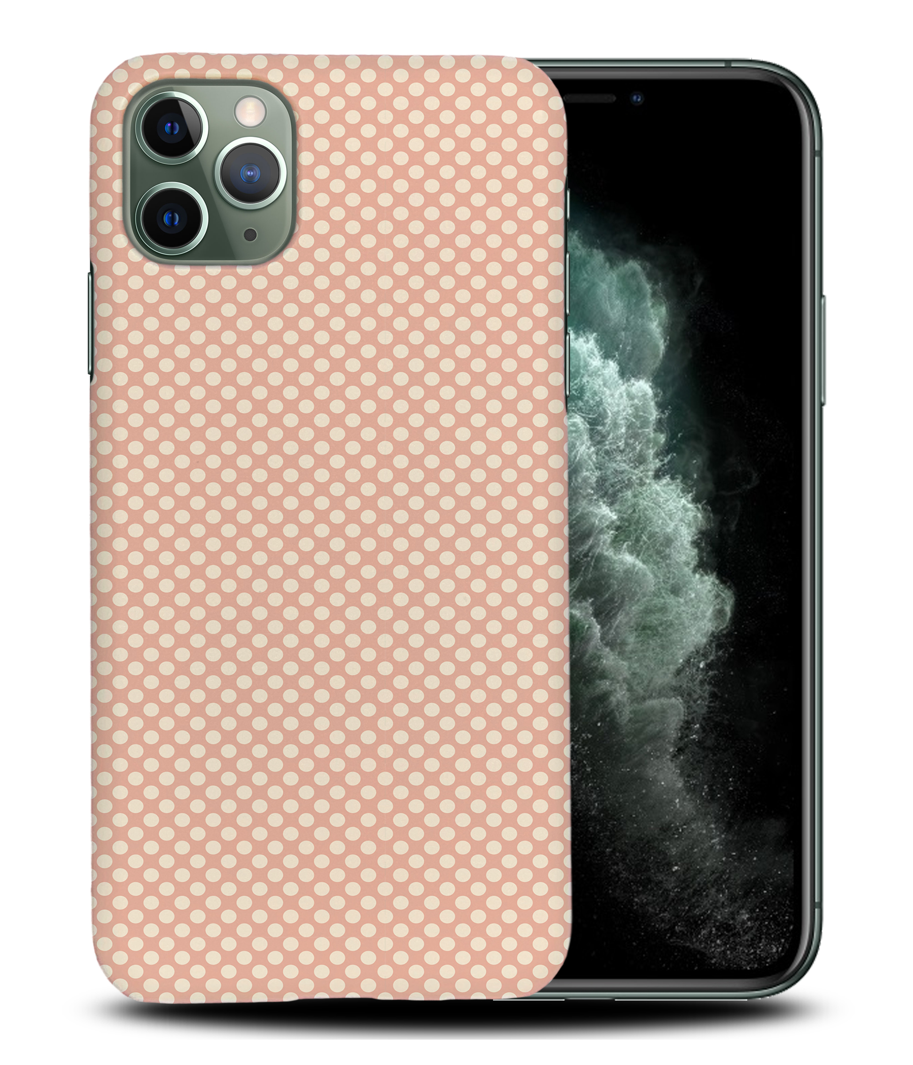 CASE COVER FOR APPLE IPHONE|LIGHT PINK POLKA DOTS PATTERNS - Bild 23 von 44