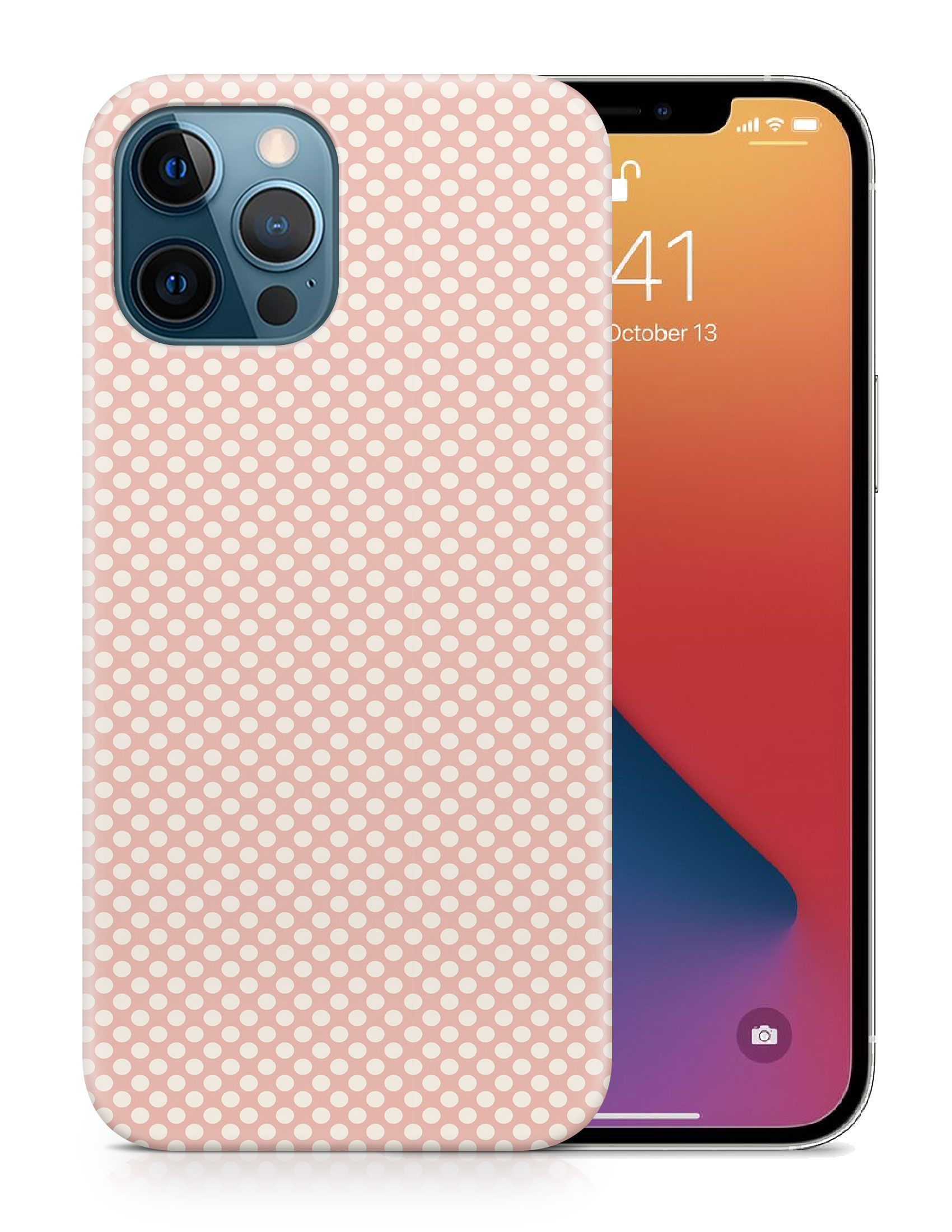 CASE COVER FOR APPLE IPHONE|LIGHT PINK POLKA DOTS PATTERNS - Bild 19 von 44