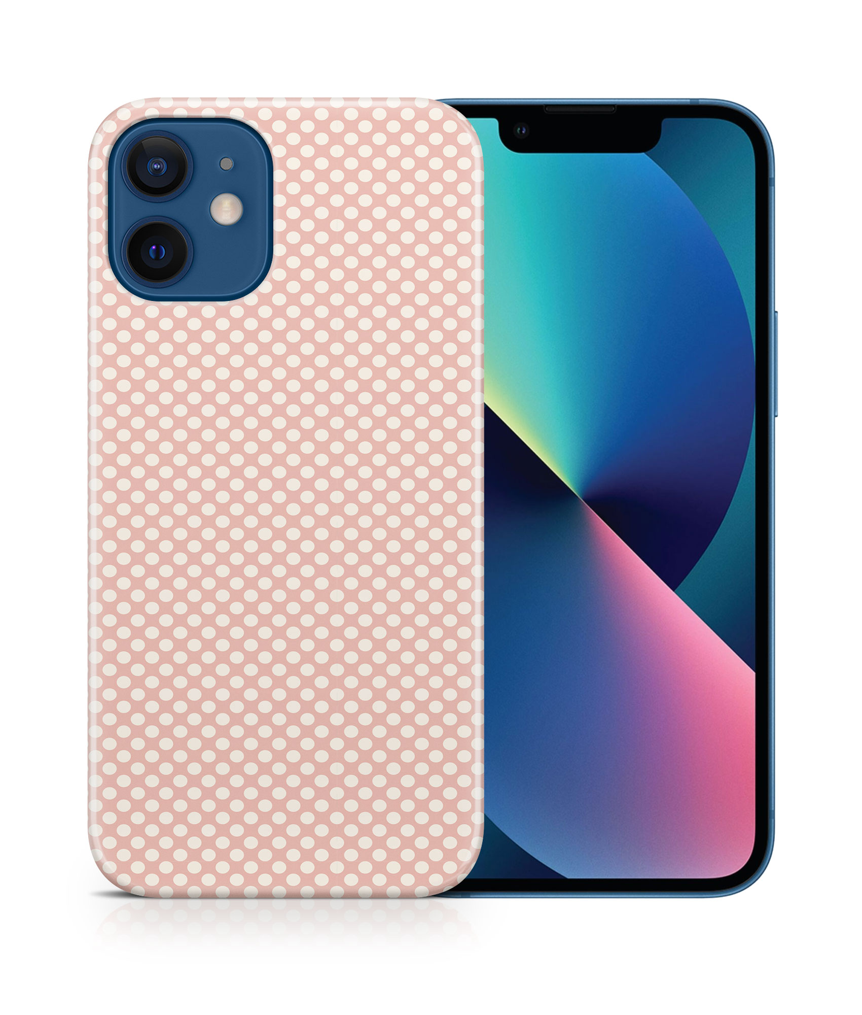 CASE COVER FOR APPLE IPHONE|LIGHT PINK POLKA DOTS PATTERNS - Bild 17 von 44