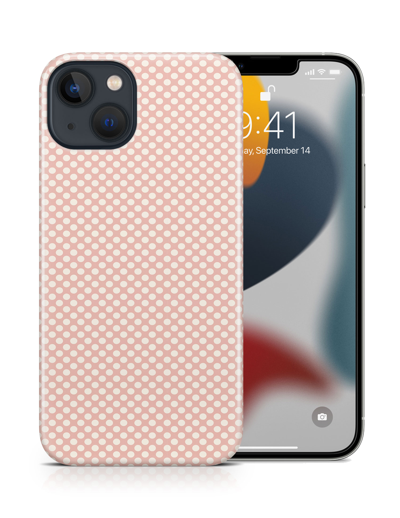 CASE COVER FOR APPLE IPHONE|LIGHT PINK POLKA DOTS PATTERNS - Bild 16 von 44