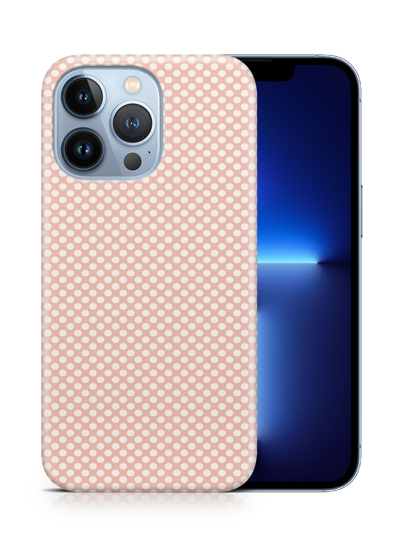 CASE COVER FOR APPLE IPHONE|LIGHT PINK POLKA DOTS PATTERNS - Bild 15 von 44