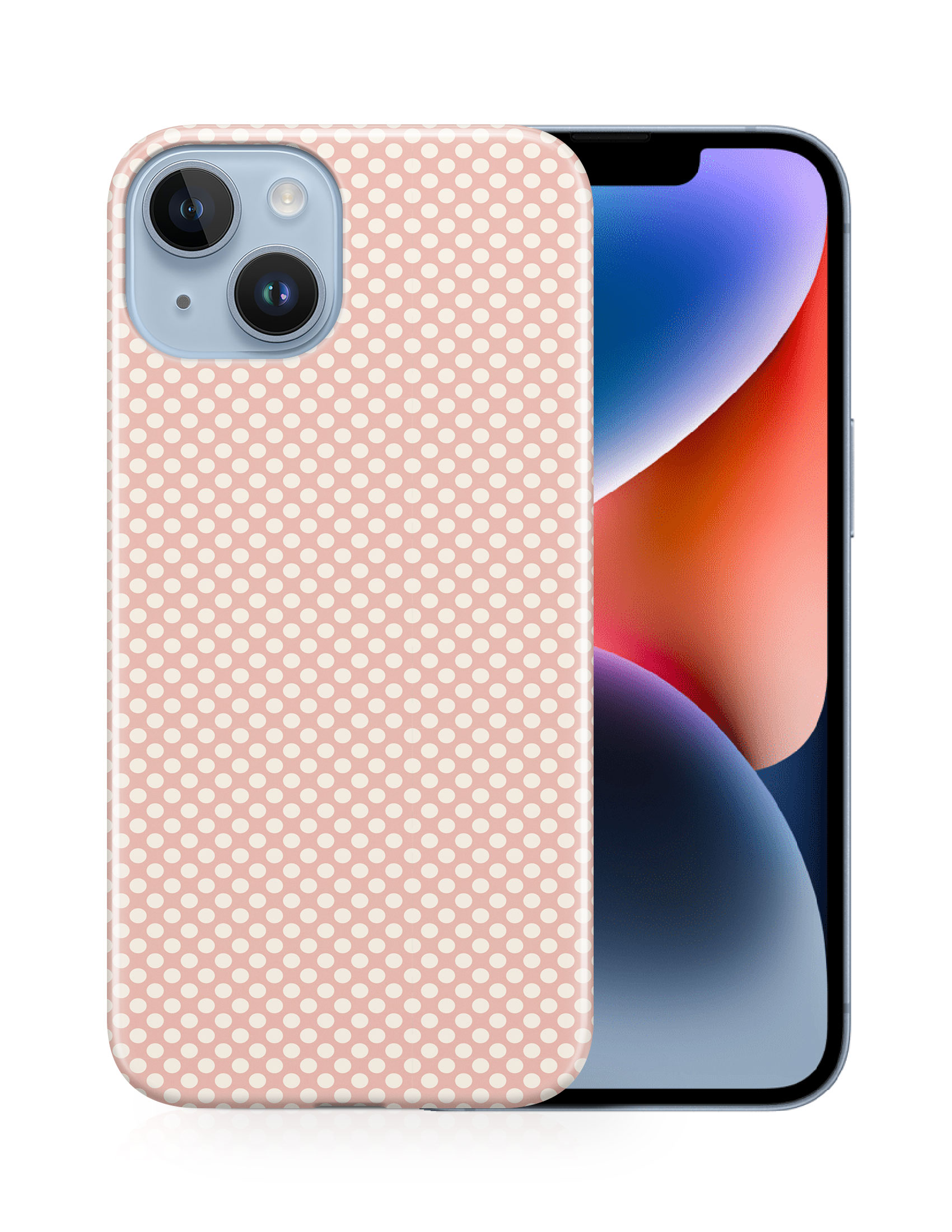 CASE COVER FOR APPLE IPHONE|LIGHT PINK POLKA DOTS PATTERNS - Bild 13 von 44