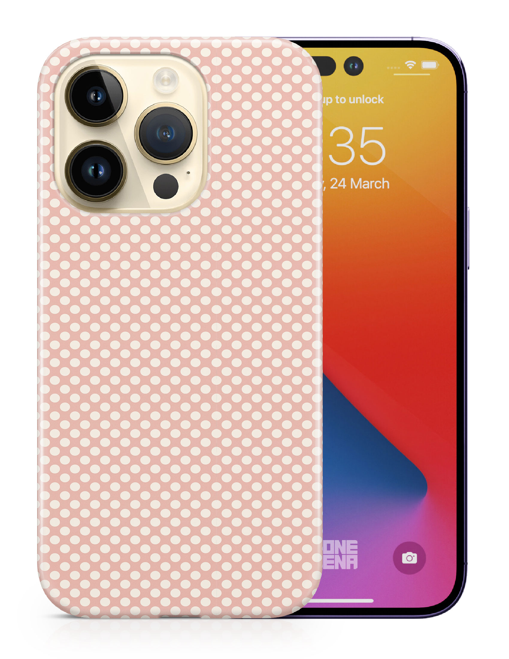 CASE COVER FOR APPLE IPHONE|LIGHT PINK POLKA DOTS PATTERNS - Bild 10 von 44