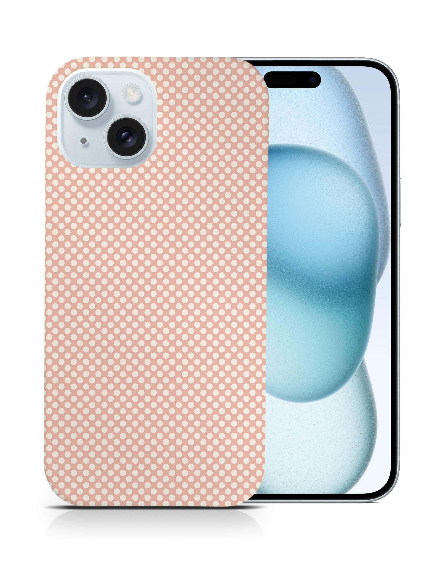 CASE COVER FOR APPLE IPHONE|LIGHT PINK POLKA DOTS PATTERNS - Bild 9 von 44
