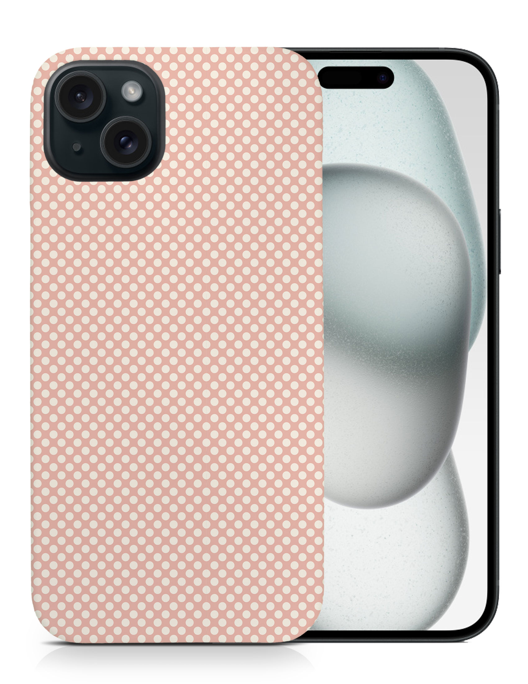 CASE COVER FOR APPLE IPHONE|LIGHT PINK POLKA DOTS PATTERNS - Bild 8 von 44