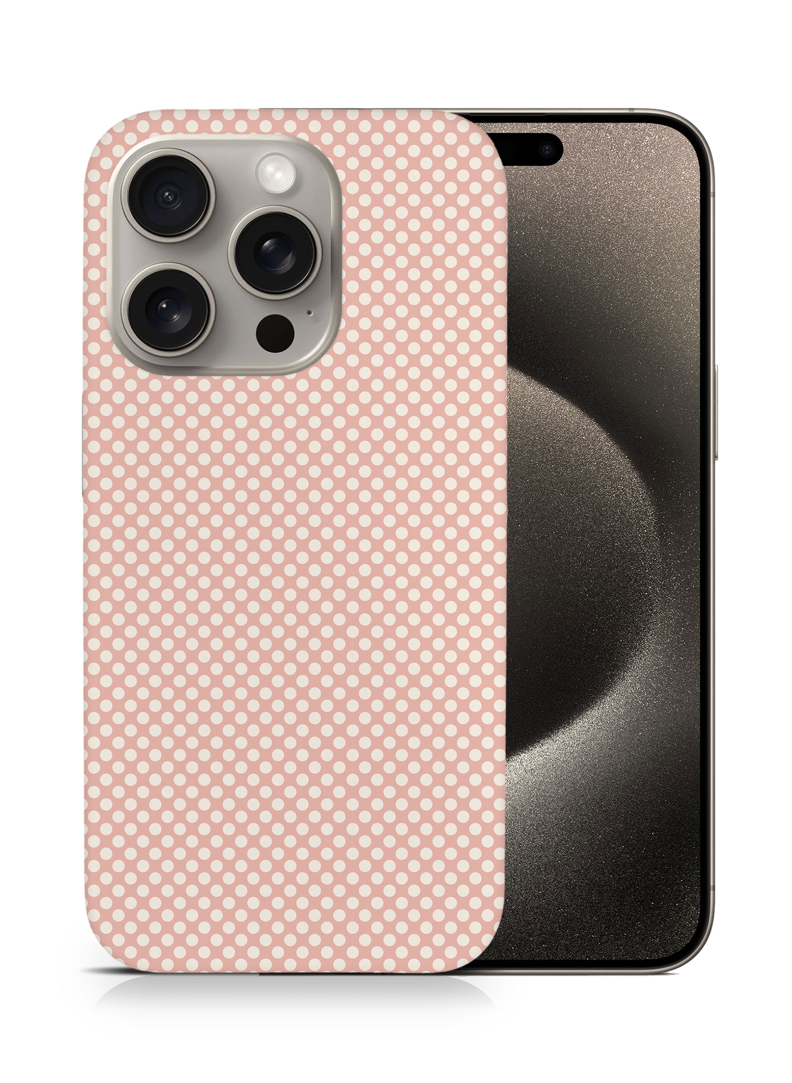 CASE COVER FOR APPLE IPHONE|LIGHT PINK POLKA DOTS PATTERNS - Bild 7 von 44