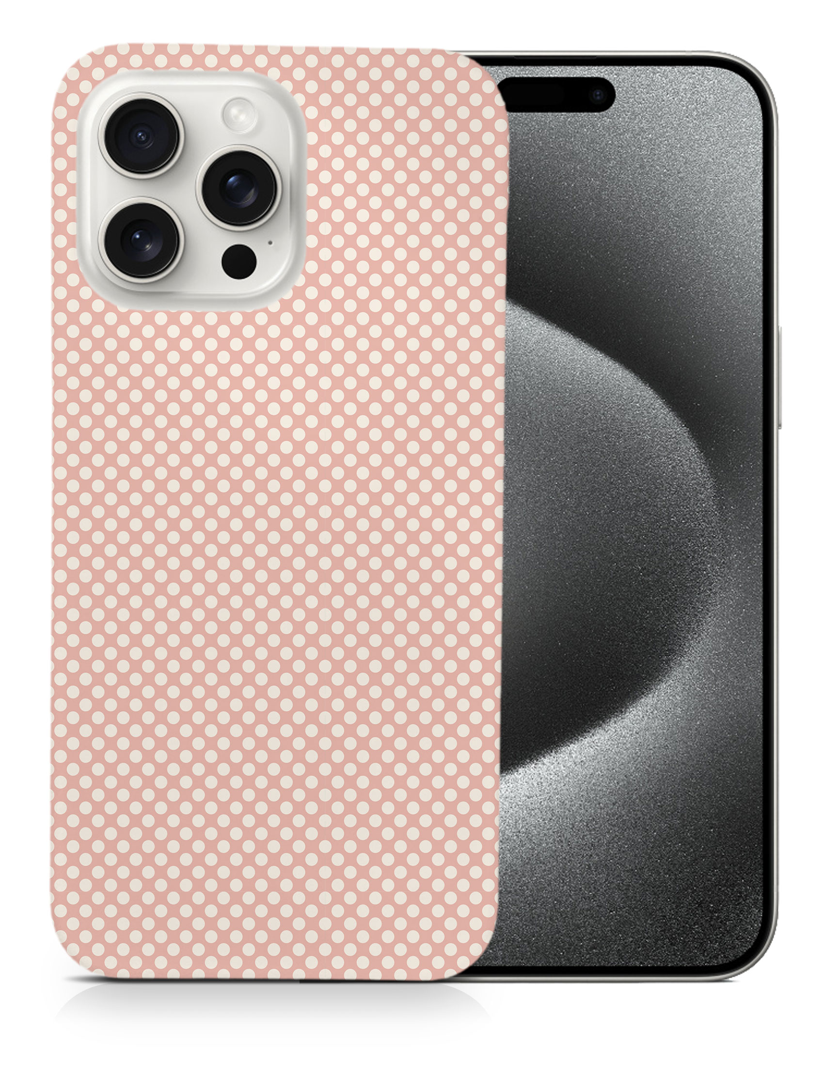 CASE COVER FOR APPLE IPHONE|LIGHT PINK POLKA DOTS PATTERNS - Bild 6 von 44
