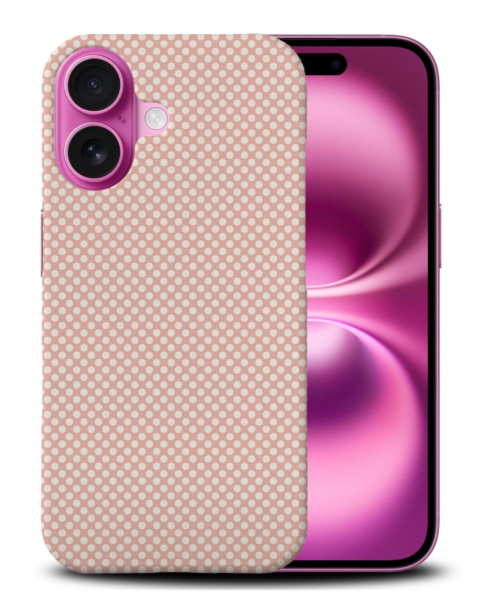CASE COVER FOR APPLE IPHONE|LIGHT PINK POLKA DOTS PATTERNS - Bild 5 von 44