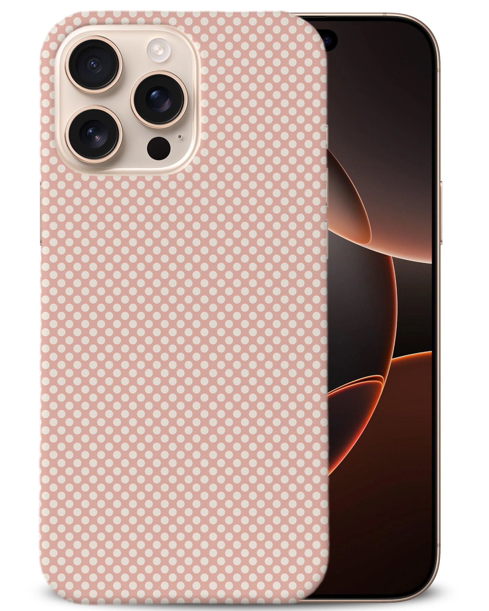 CASE COVER FOR APPLE IPHONE|LIGHT PINK POLKA DOTS PATTERNS - Bild 2 von 44