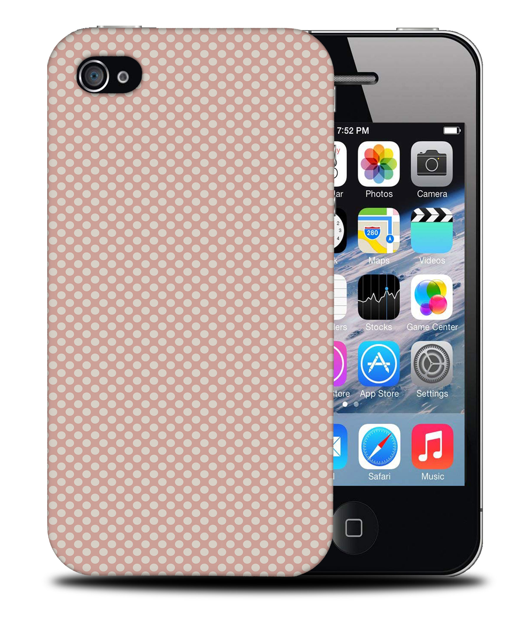 CASE COVER FOR APPLE IPHONE|LIGHT PINK POLKA DOTS PATTERNS - Bild 40 von 44