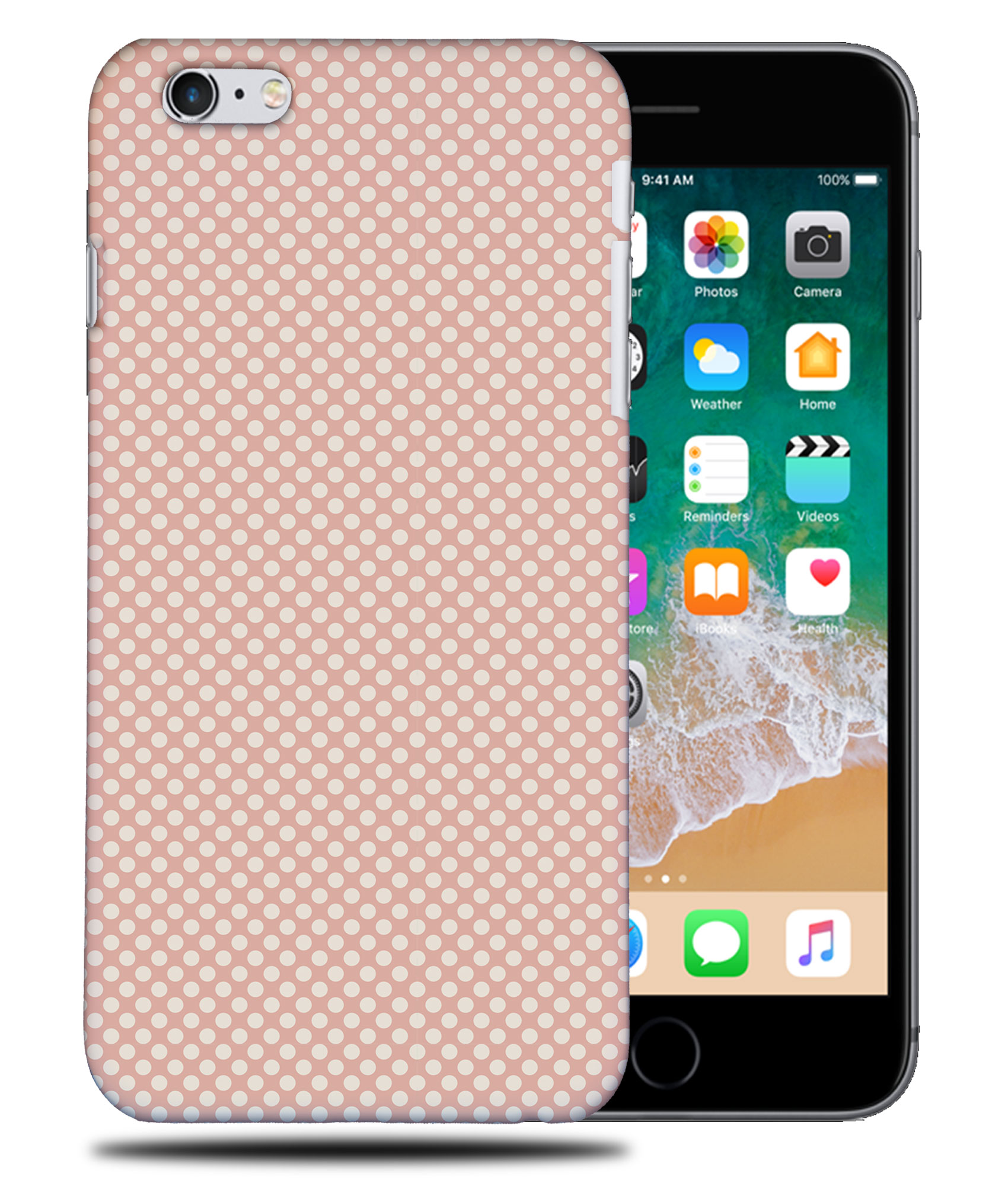 CASE COVER FOR APPLE IPHONE|LIGHT PINK POLKA DOTS PATTERNS - Bild 33 von 44