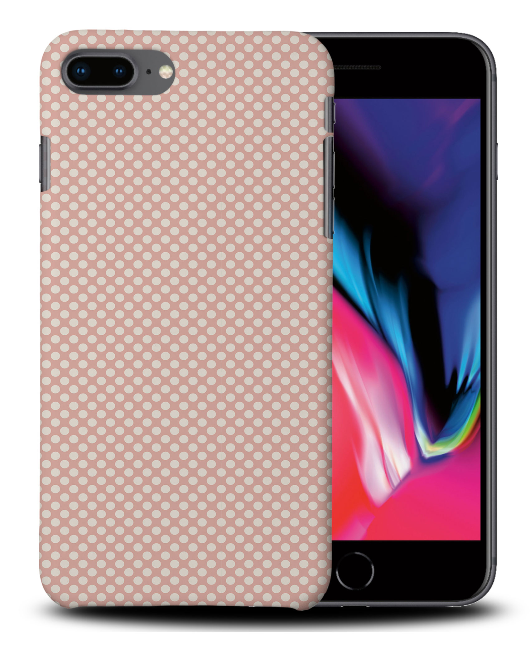CASE COVER FOR APPLE IPHONE|LIGHT PINK POLKA DOTS PATTERNS - Bild 29 von 44