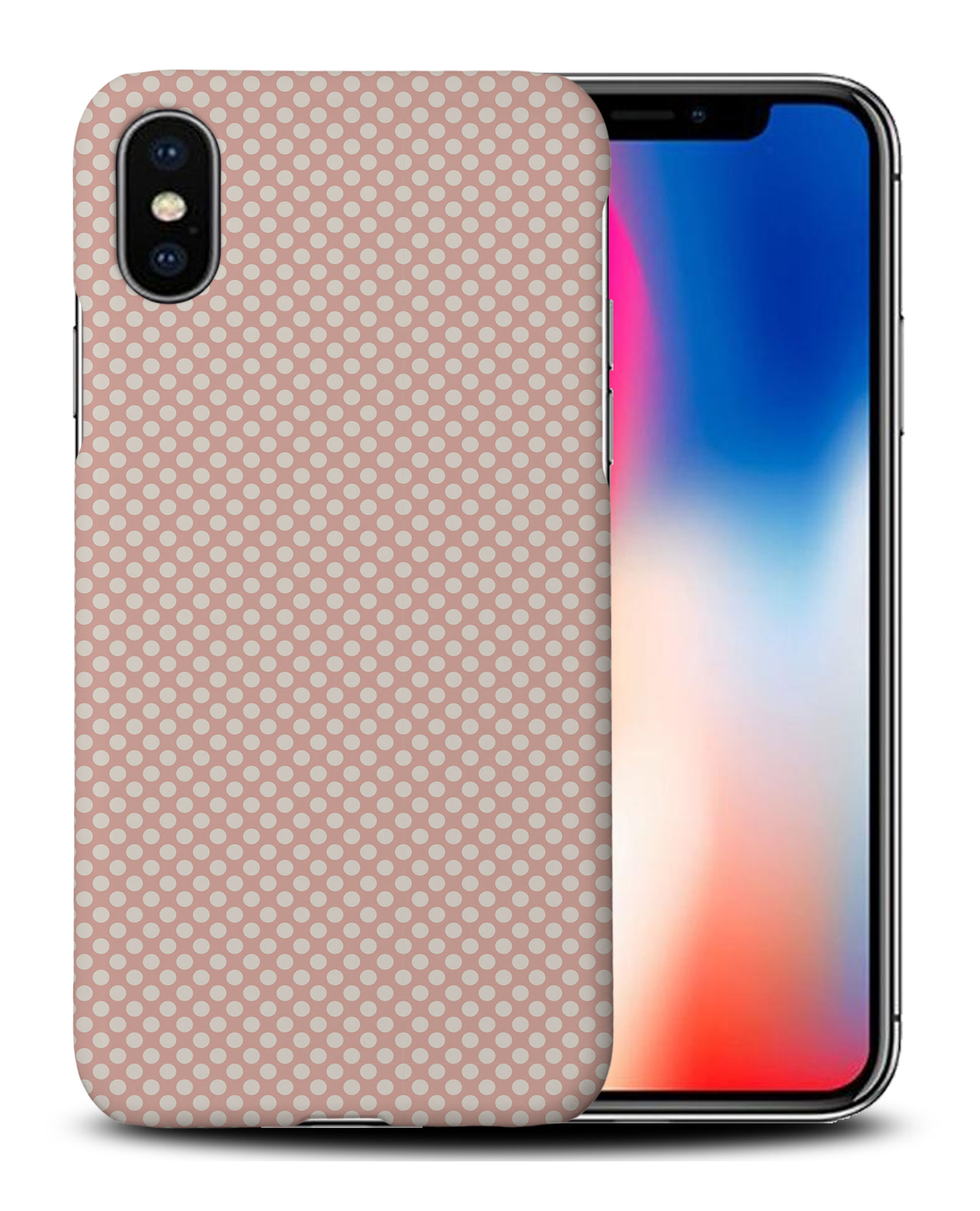 CASE COVER FOR APPLE IPHONE|LIGHT PINK POLKA DOTS PATTERNS - Bild 26 von 44