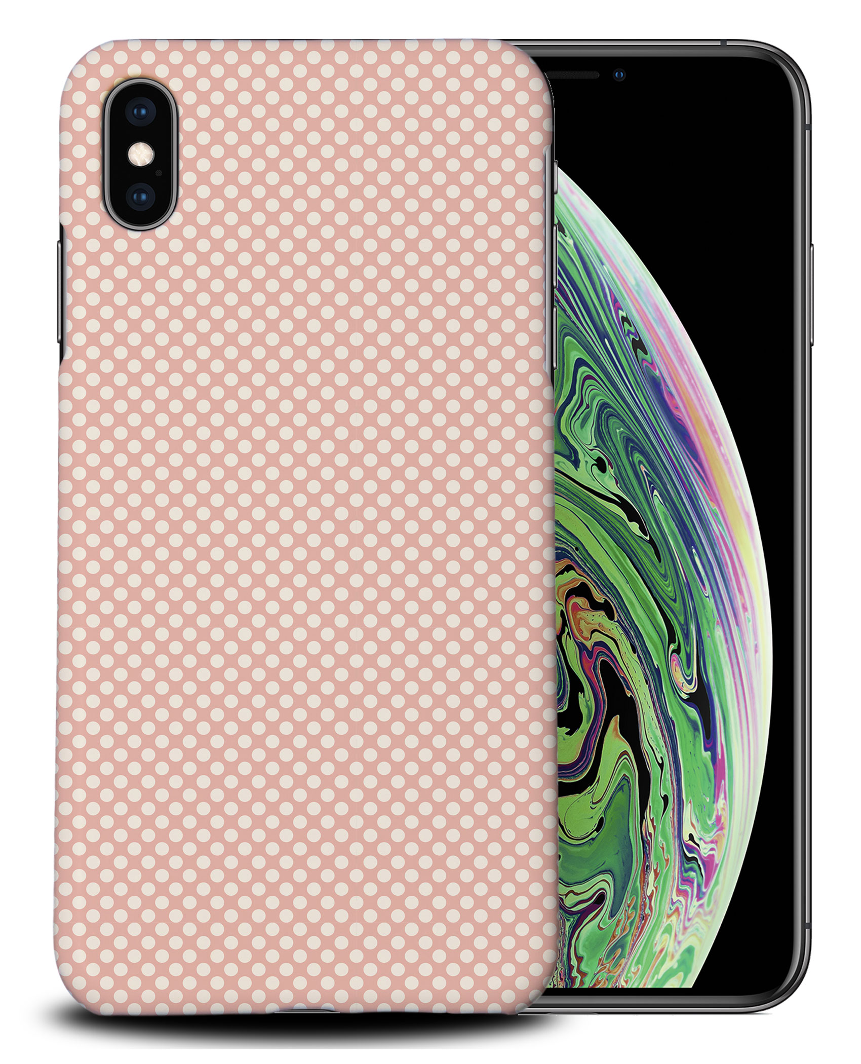 CASE COVER FOR APPLE IPHONE|LIGHT PINK POLKA DOTS PATTERNS - Bild 25 von 44