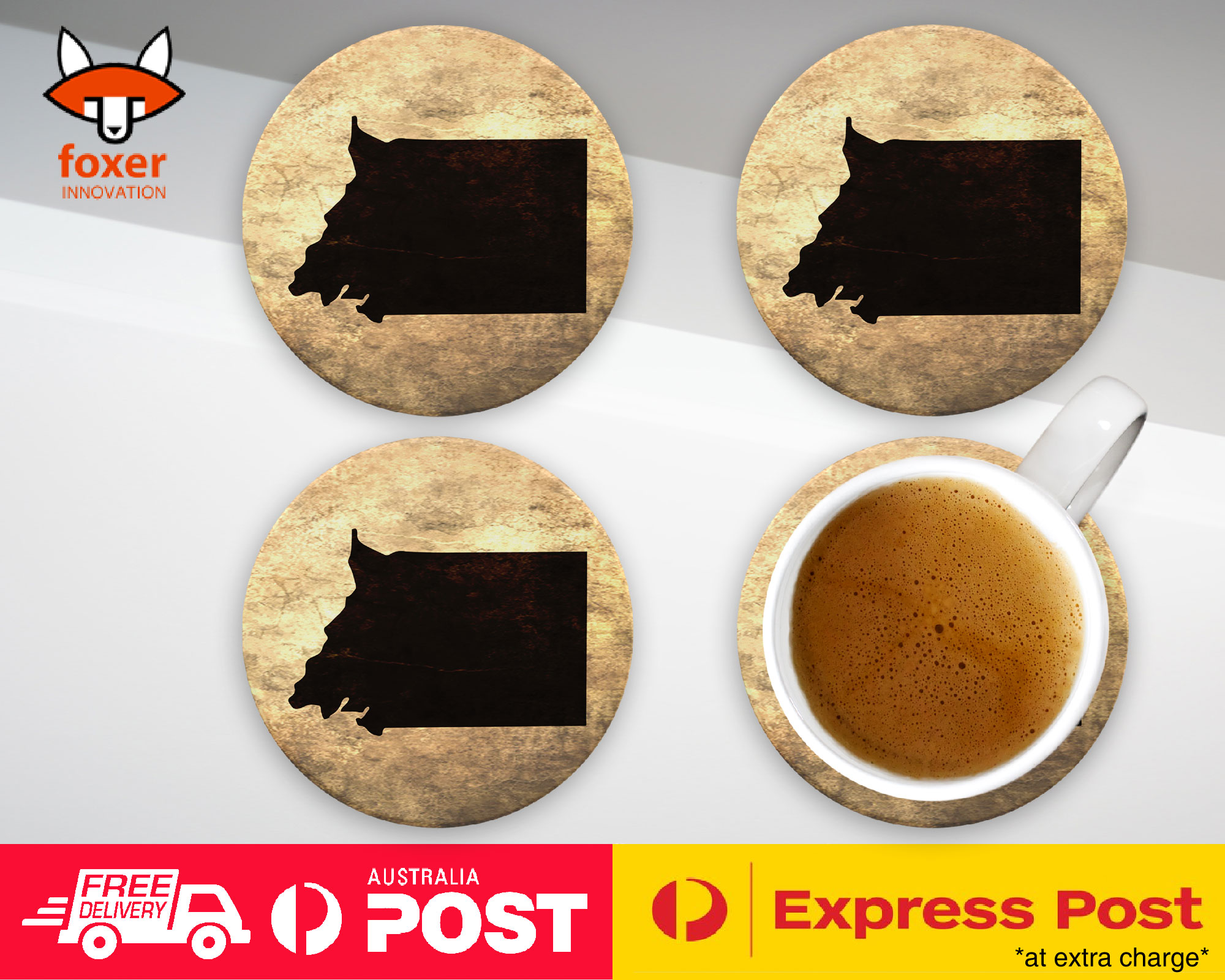 COASTER COFFEE DRINKING MAT|EQUATORIAL GUINEA COUNTRY