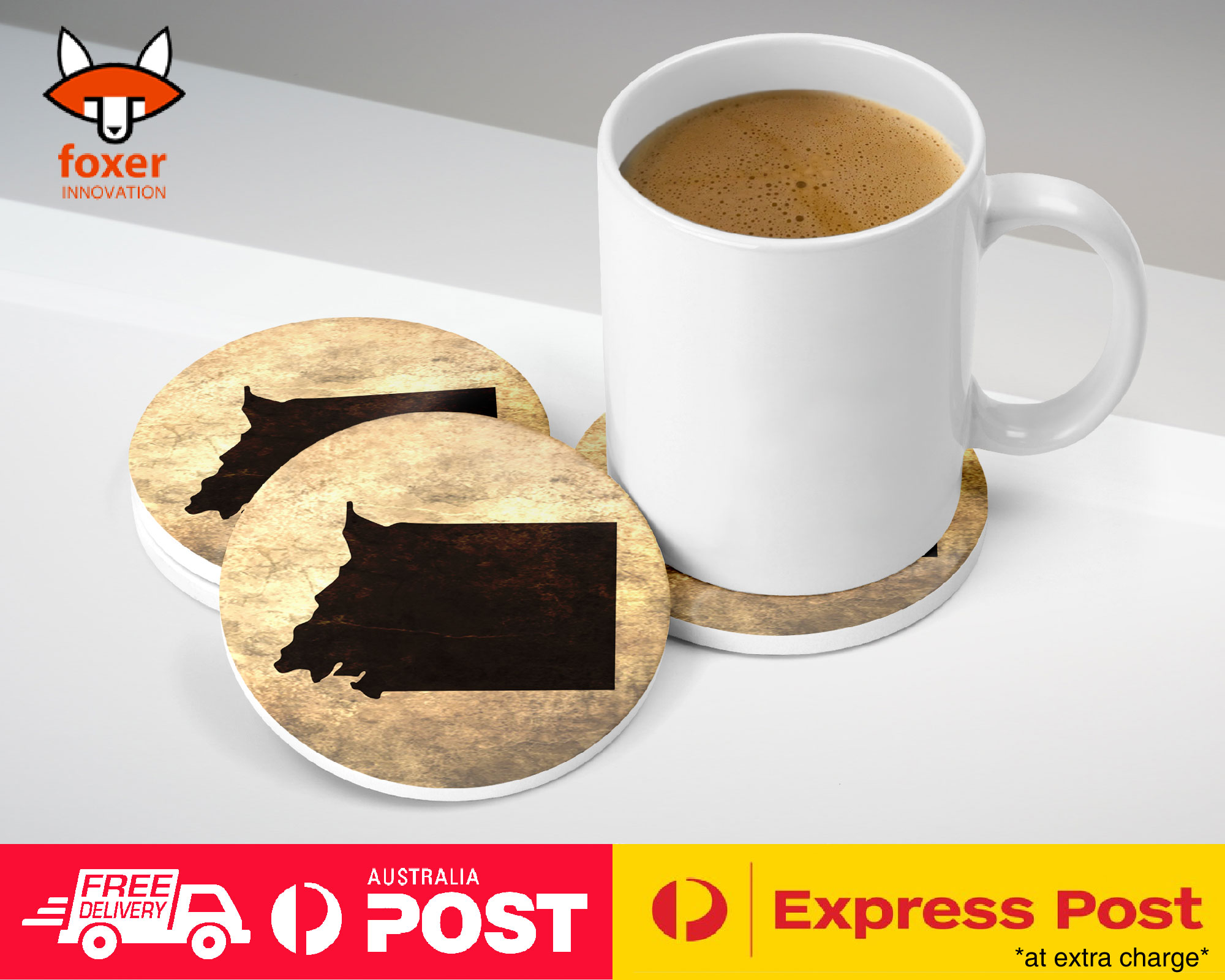 COASTER COFFEE DRINKING MAT|EQUATORIAL GUINEA COUNTRY