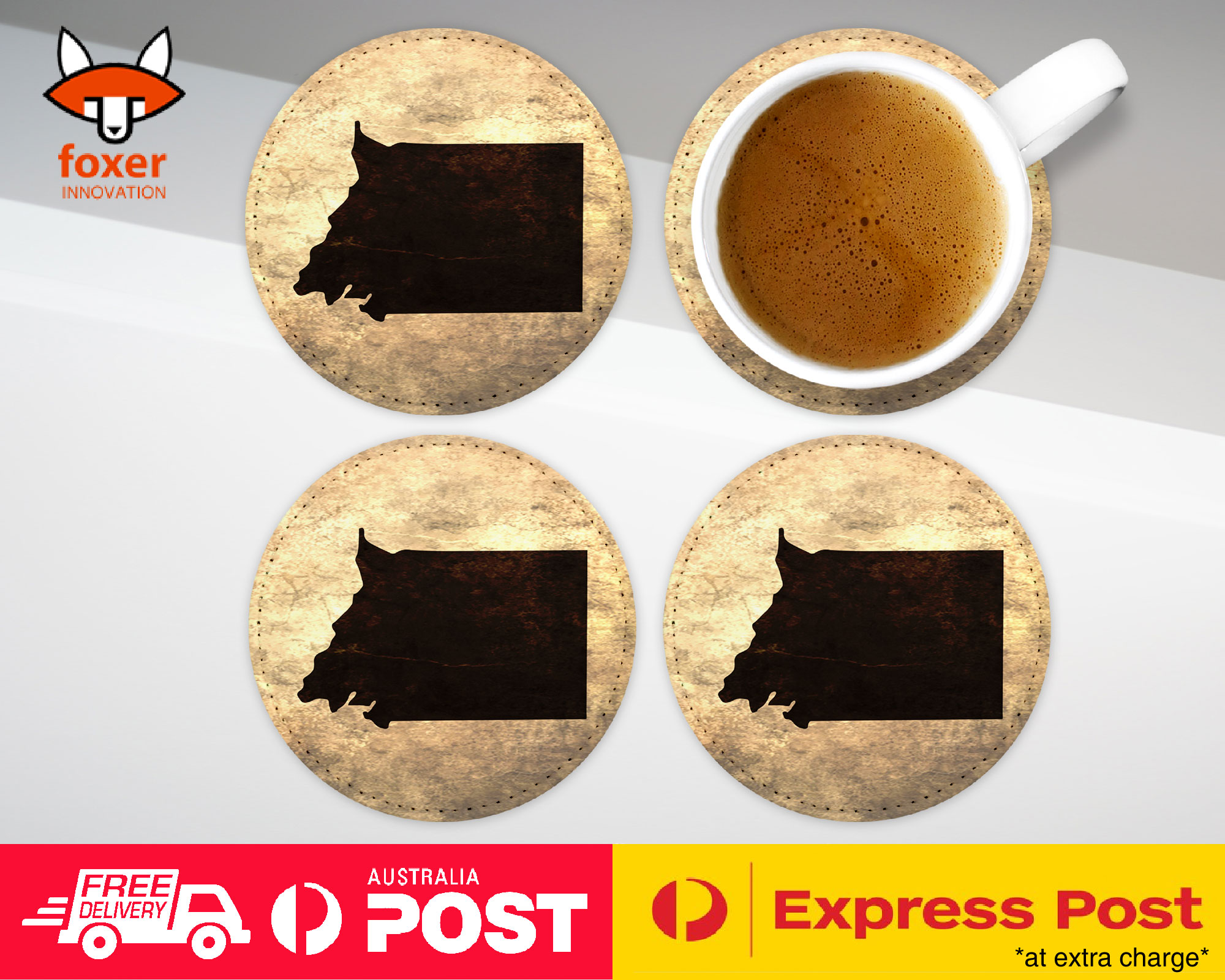 COASTER COFFEE DRINKING MAT|EQUATORIAL GUINEA COUNTRY
