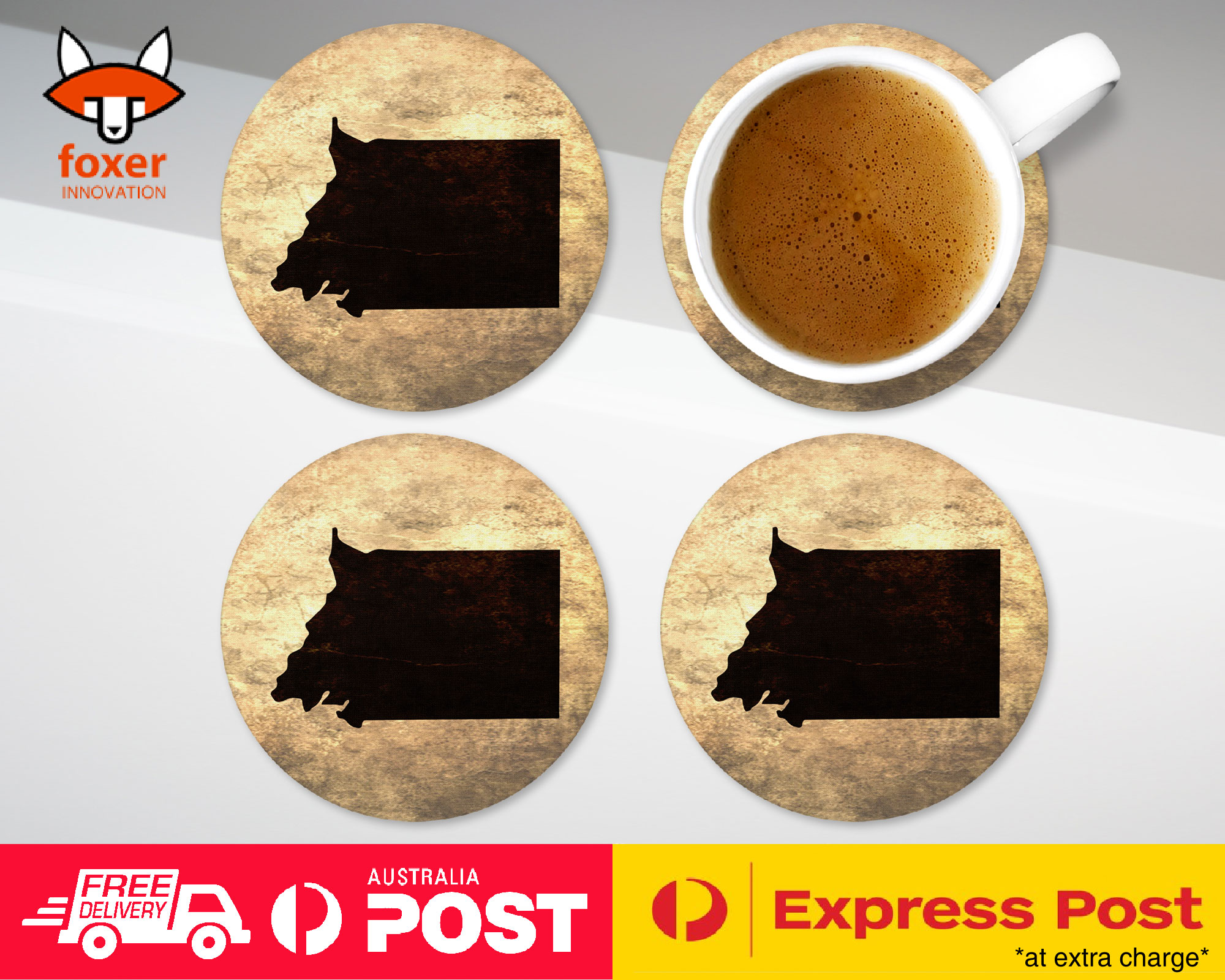 COASTER COFFEE DRINKING MAT|EQUATORIAL GUINEA COUNTRY