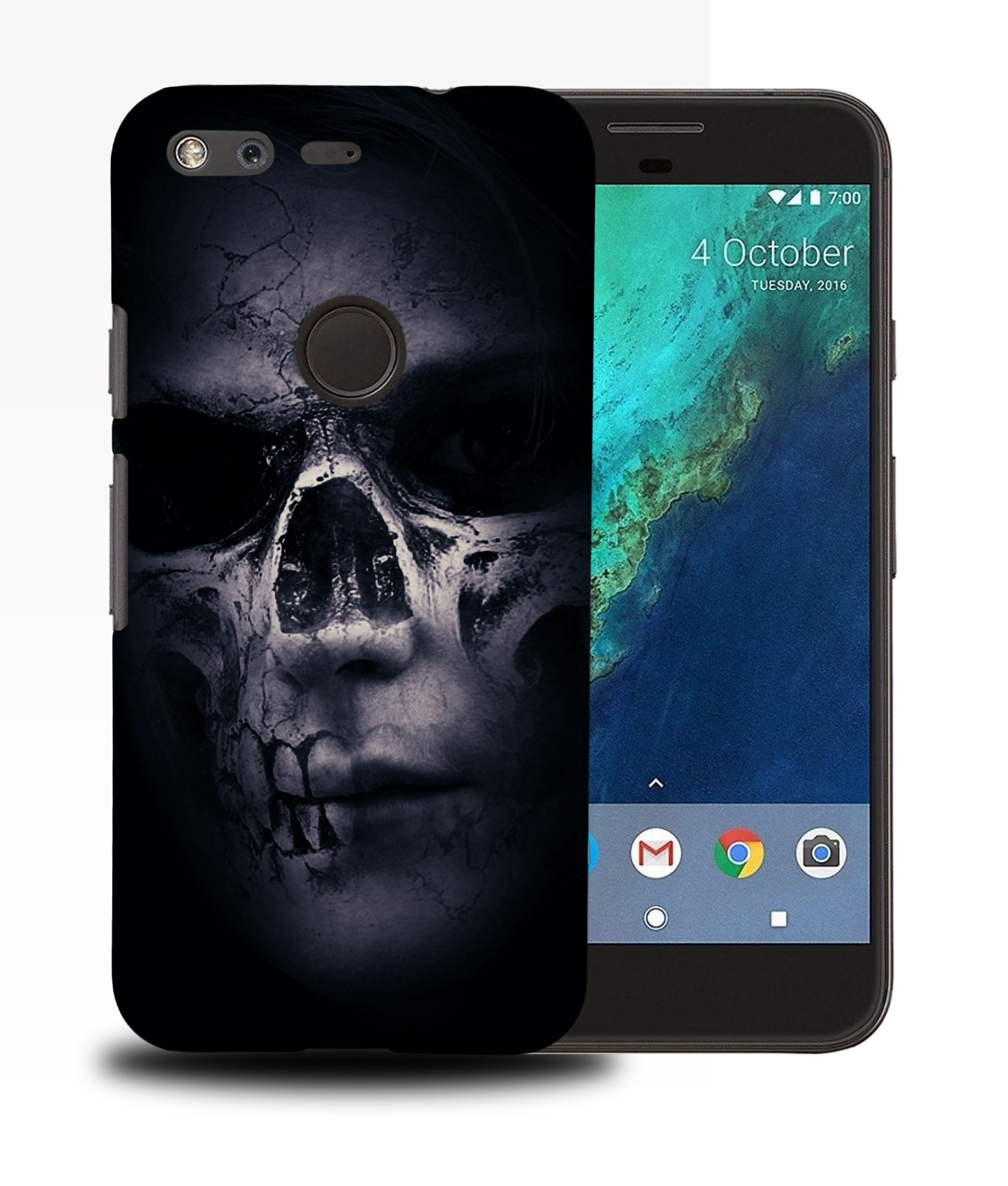 CASE COVER FOR GOOGLE PIXEL|COOL DARK EVIL SKULL #1 - Picture 11 of 11