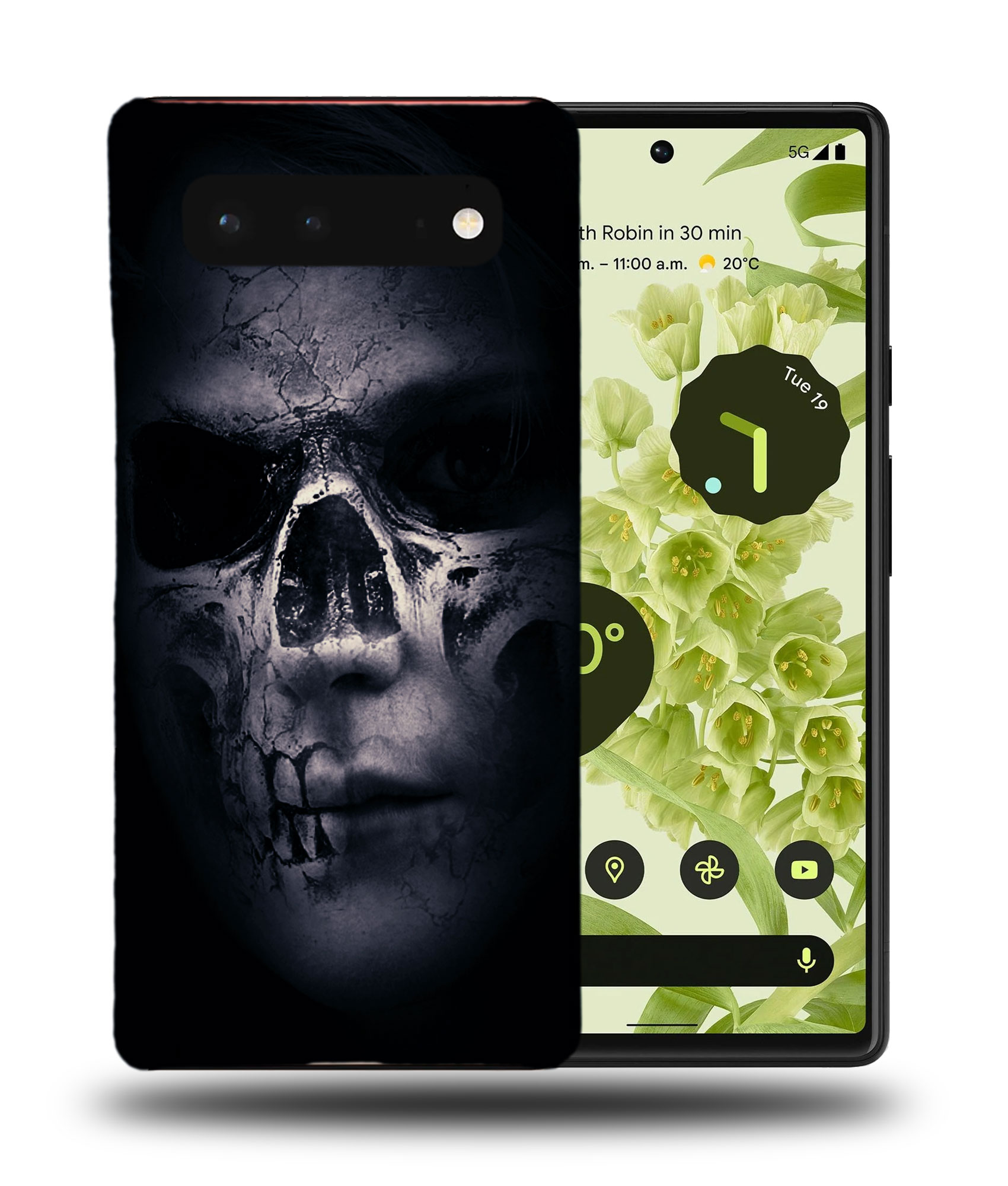 CASE COVER FOR GOOGLE PIXEL|COOL DARK EVIL SKULL #1 - Picture 3 of 11