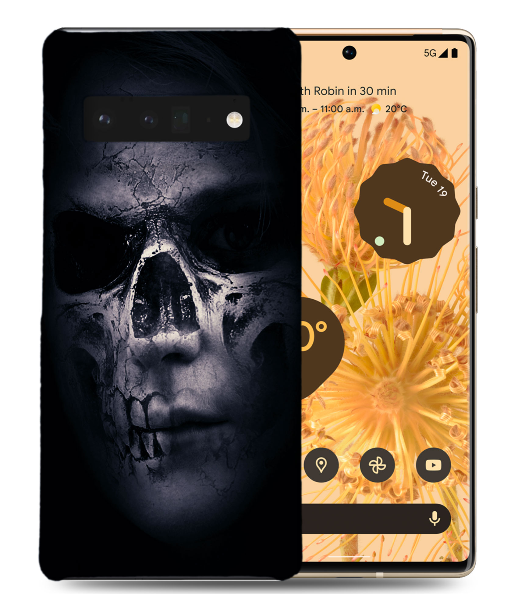 CASE COVER FOR GOOGLE PIXEL|COOL DARK EVIL SKULL #1 - Picture 2 of 11