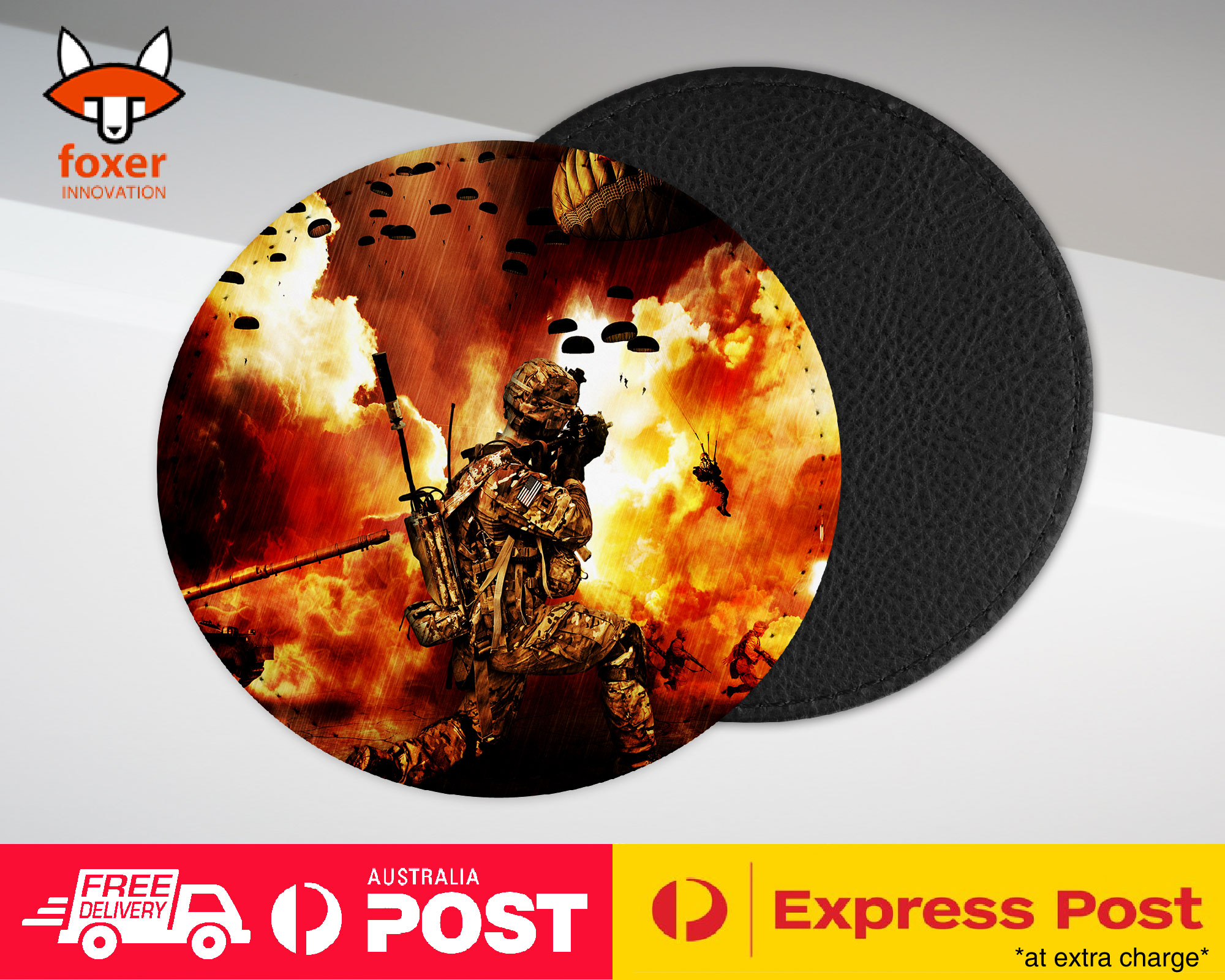 COASTER COFFEE DRINKING MAT|WAR SOLDIER TROOPS