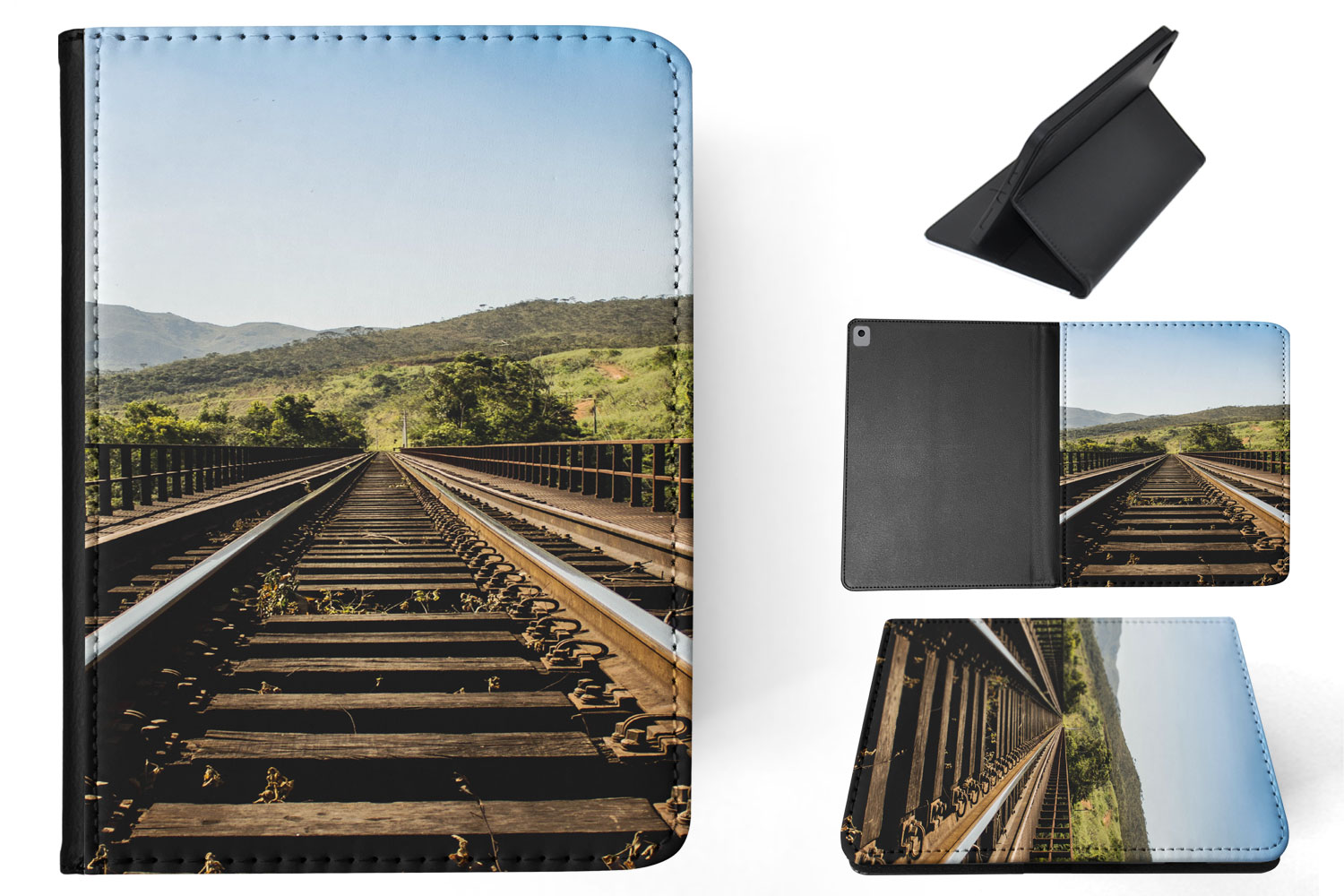 FUNDA FUNDA PARA IPAD DE APPLE|DIVERTIDAS VÍAS DE TREN #1 - Imagen 21 de 55