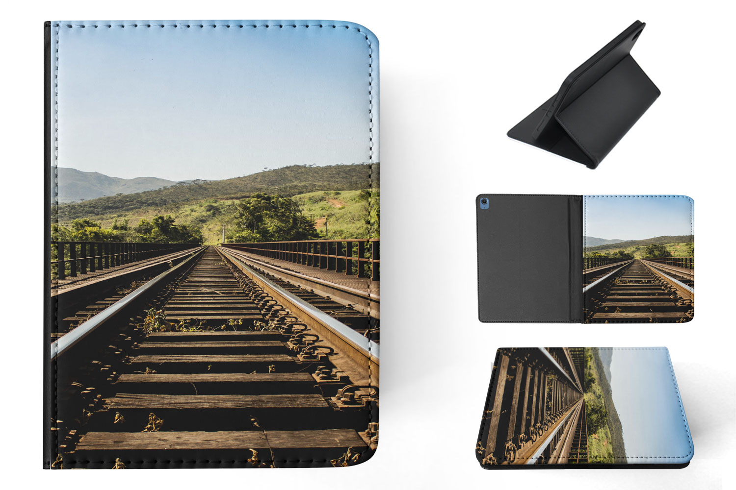 FUNDA FUNDA PARA IPAD DE APPLE|DIVERTIDAS VÍAS DE TREN #1 - Imagen 11 de 55