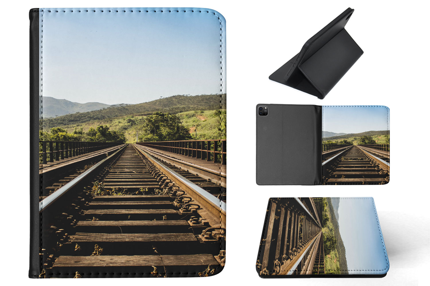 FUNDA FUNDA PARA IPAD DE APPLE|DIVERTIDAS VÍAS DE TREN #1 - Imagen 36 de 55