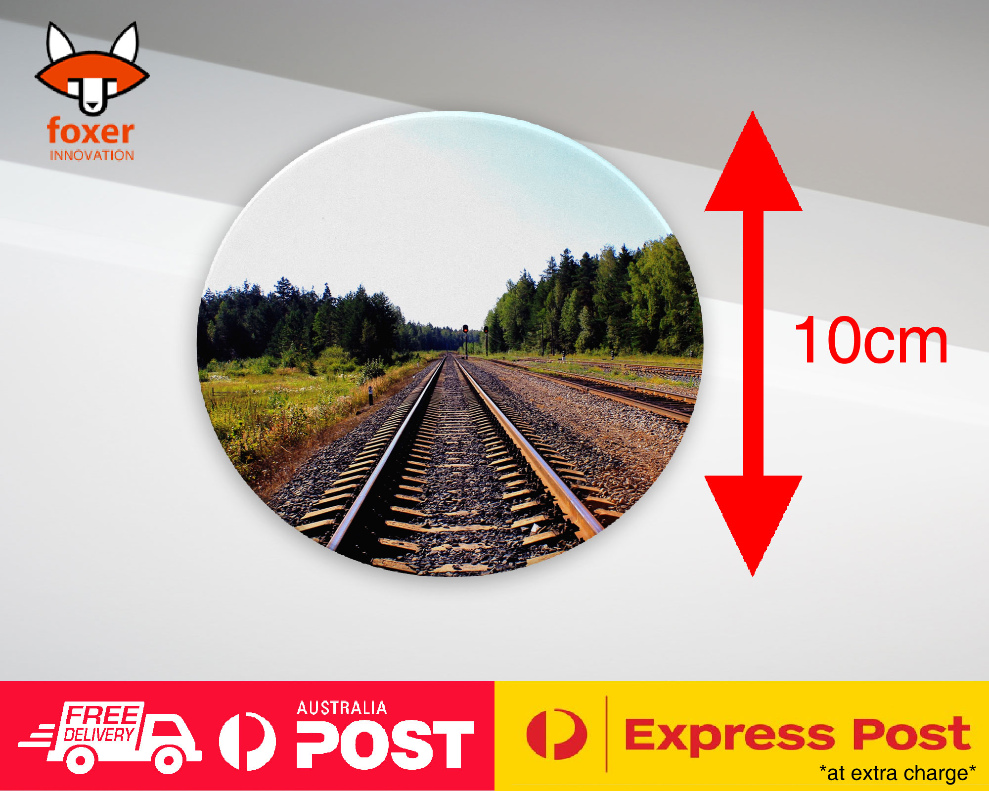 COASTER COFFEE DRINKING MAT|FUN TRAIN TRACKS #2