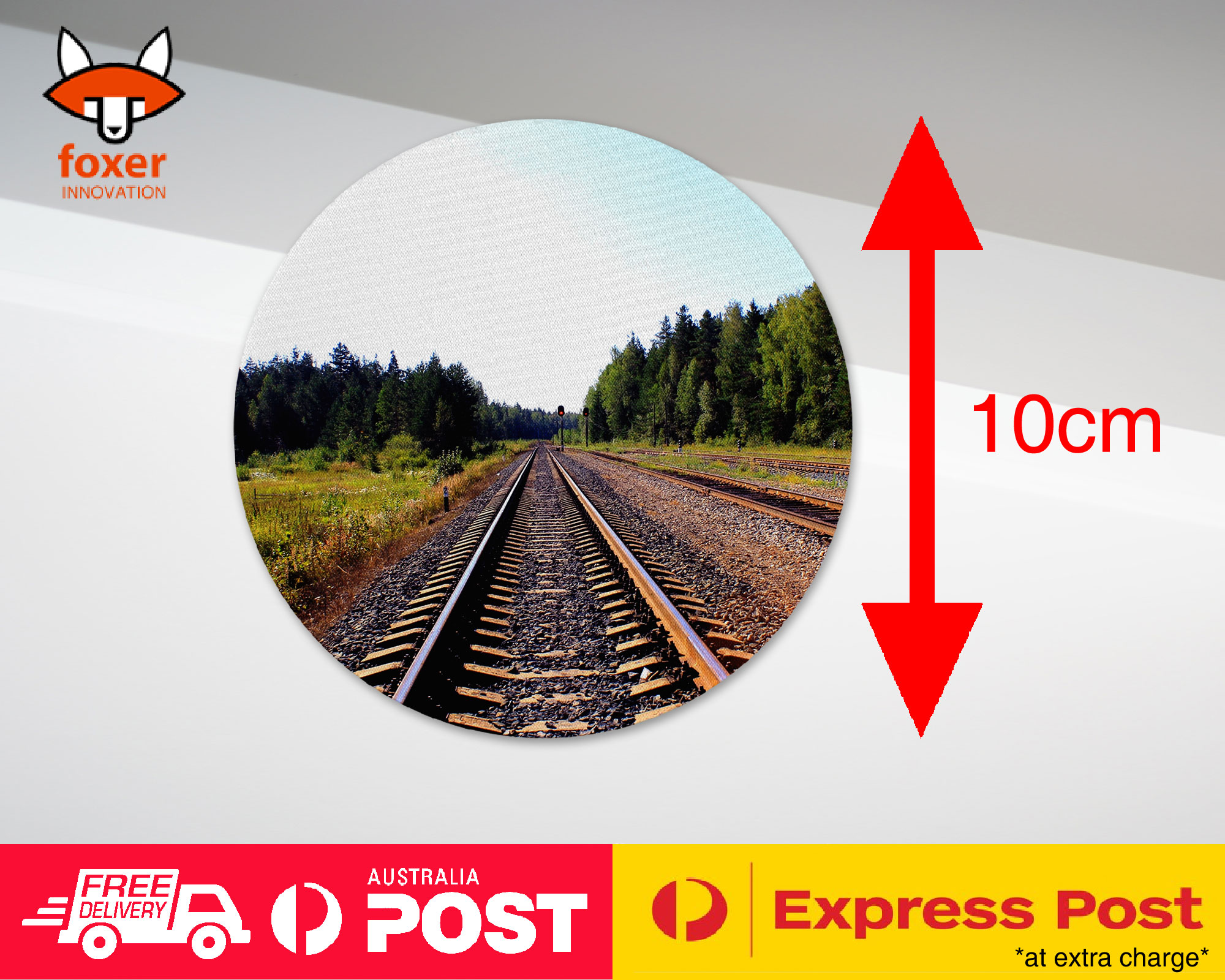 COASTER COFFEE DRINKING MAT|FUN TRAIN TRACKS #2