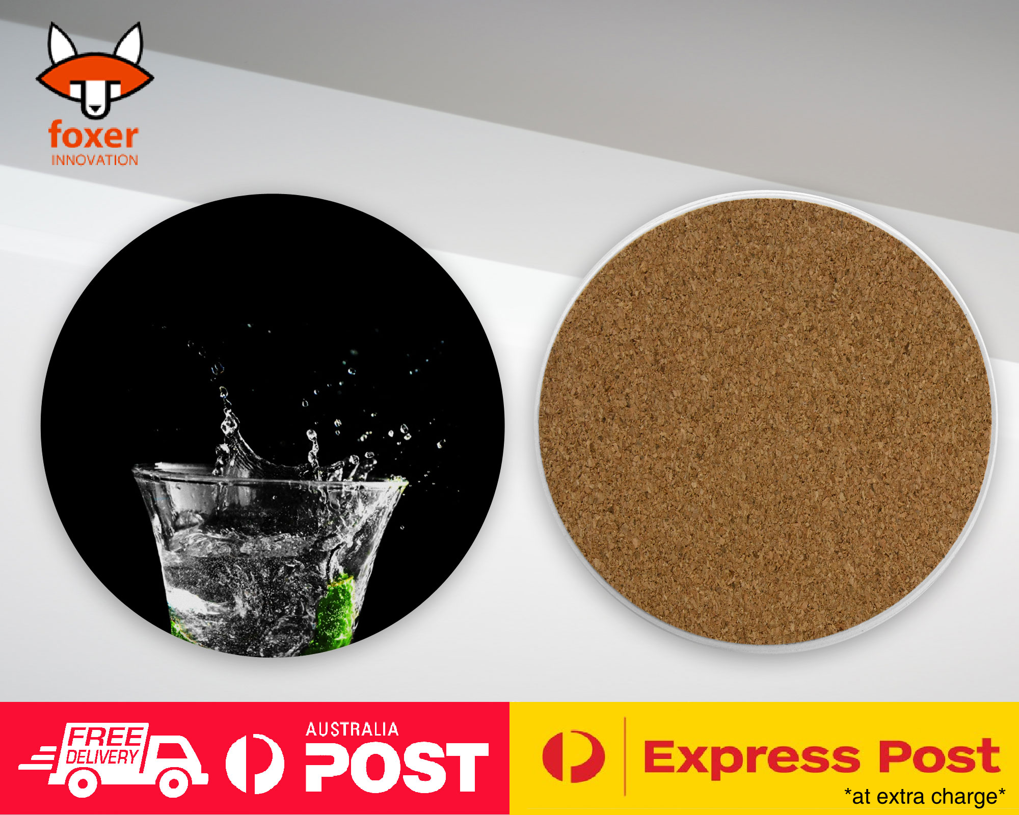COASTER COFFEE DRINKING MAT|BEAUTIFUL WATER DROPLET #3 - Foto 8 di 21