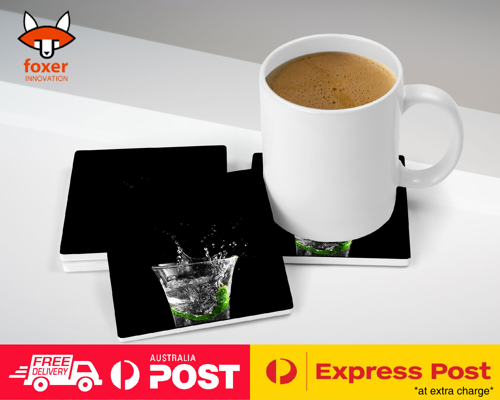 COASTER COFFEE DRINKING MAT|BEAUTIFUL WATER DROPLET #3 - Foto 20 di 21