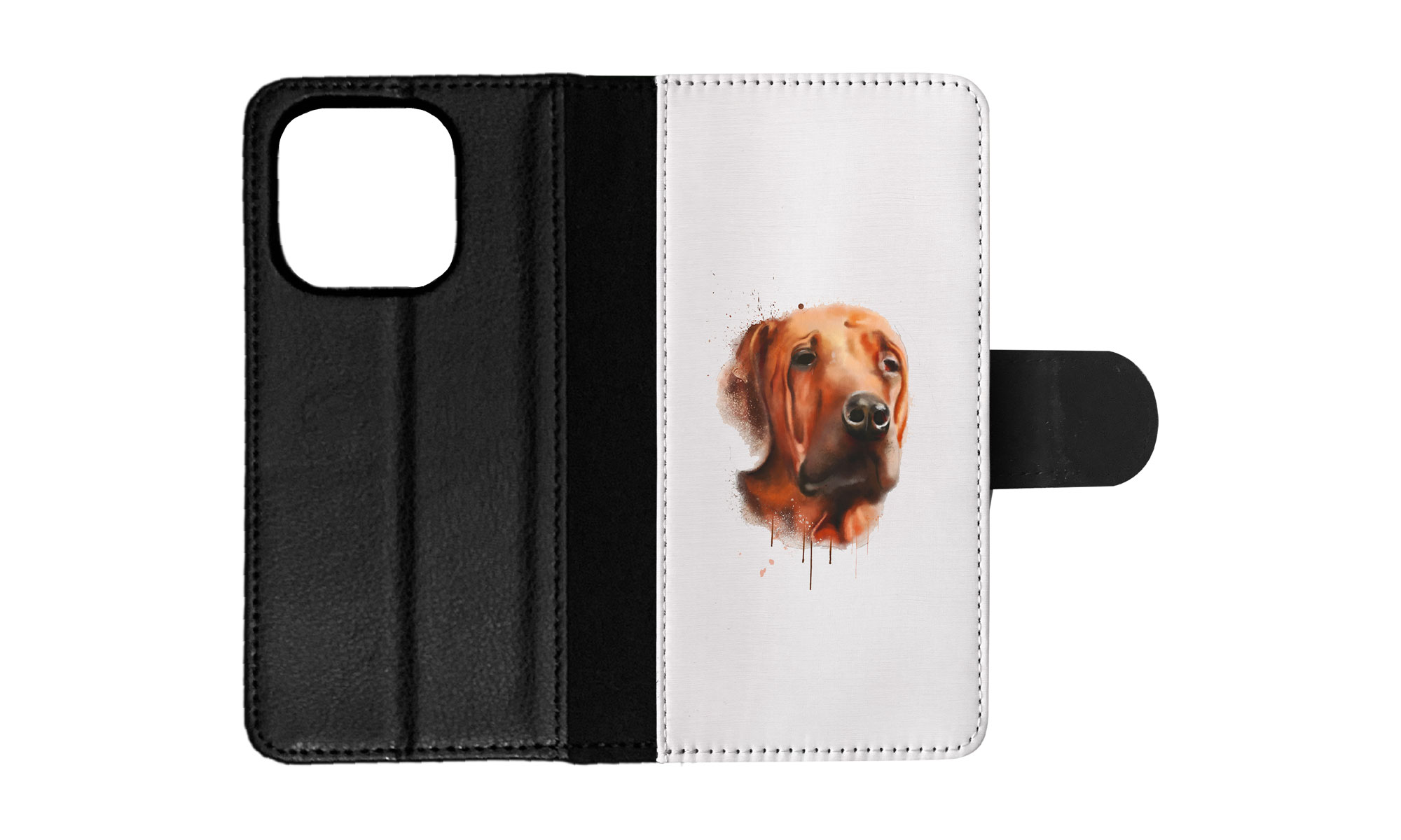 FLIP CASE FOR APPLE IPHONE|WATERCOLOUR DOG ART #1 - Picture 54 of 193